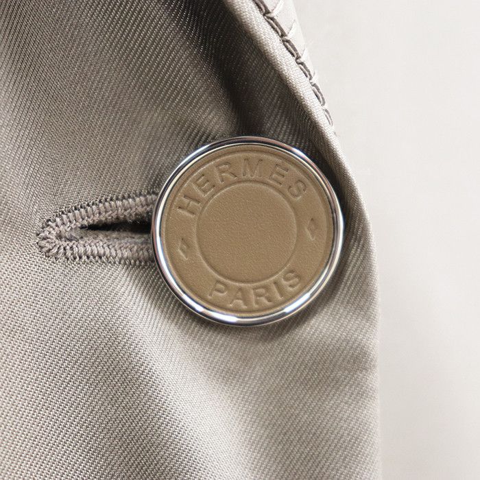 Hermes Hermes Hermes Lambskin Silk Coat Leather Outerwear DUTY FREE for USA Size ONE SIZE - 4 Thumbnail
