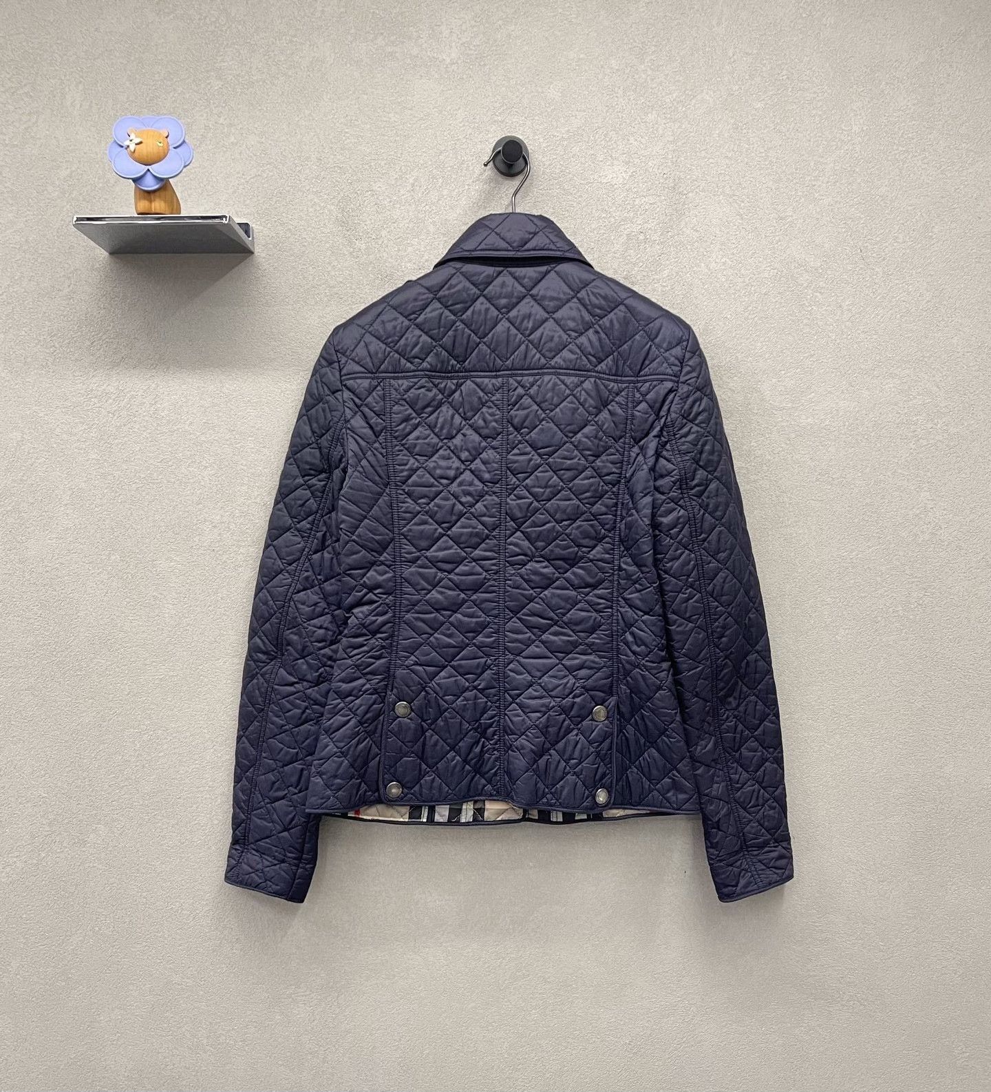 Burberry Burberry Quilted Navy Coat XS Size XS / US 0-2 / IT 36-38 - 2 Thumbnail
