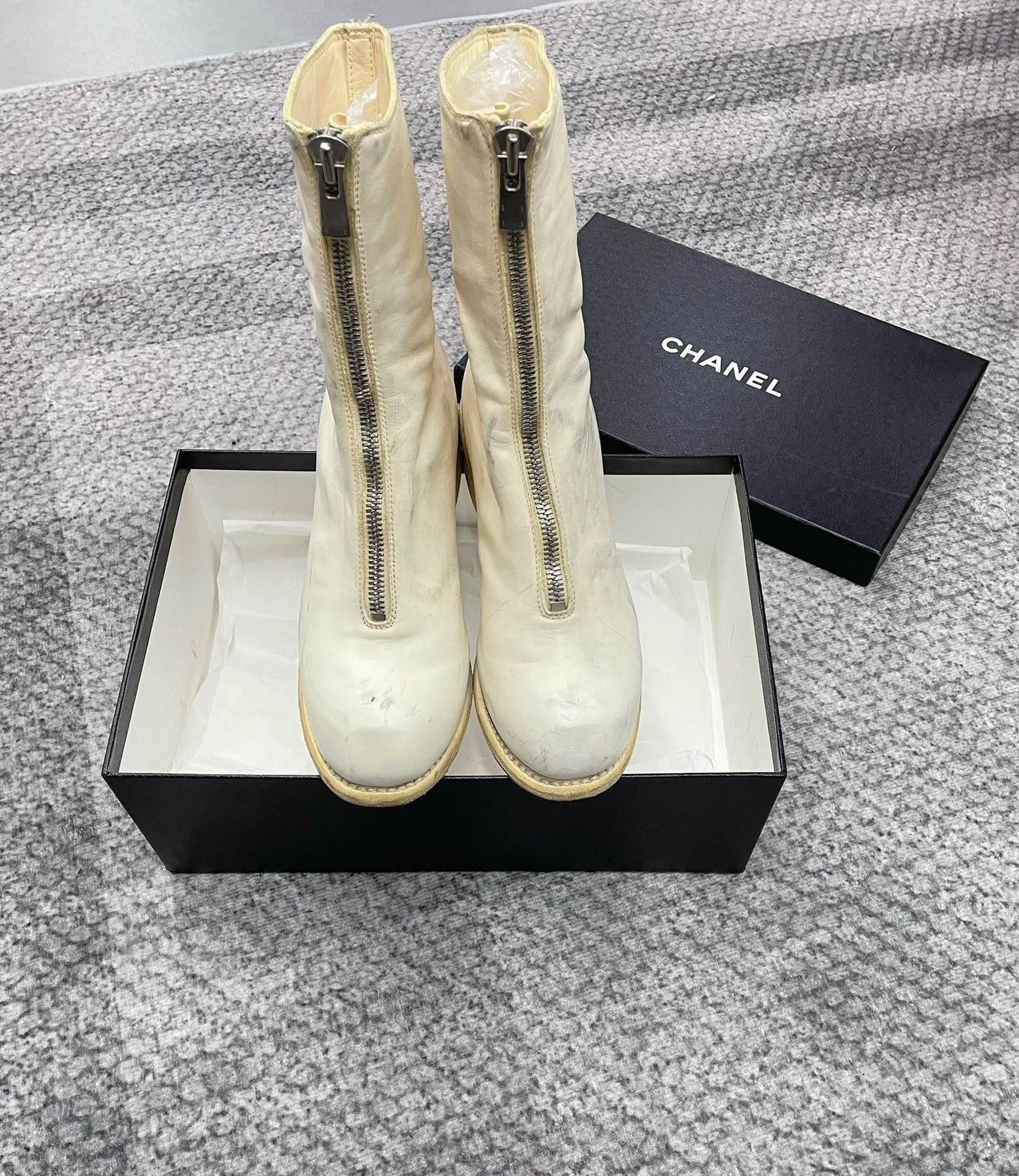Guidi Guidi Beige Mid-Calf Boots Size US 6 / IT 36 - 6 Thumbnail