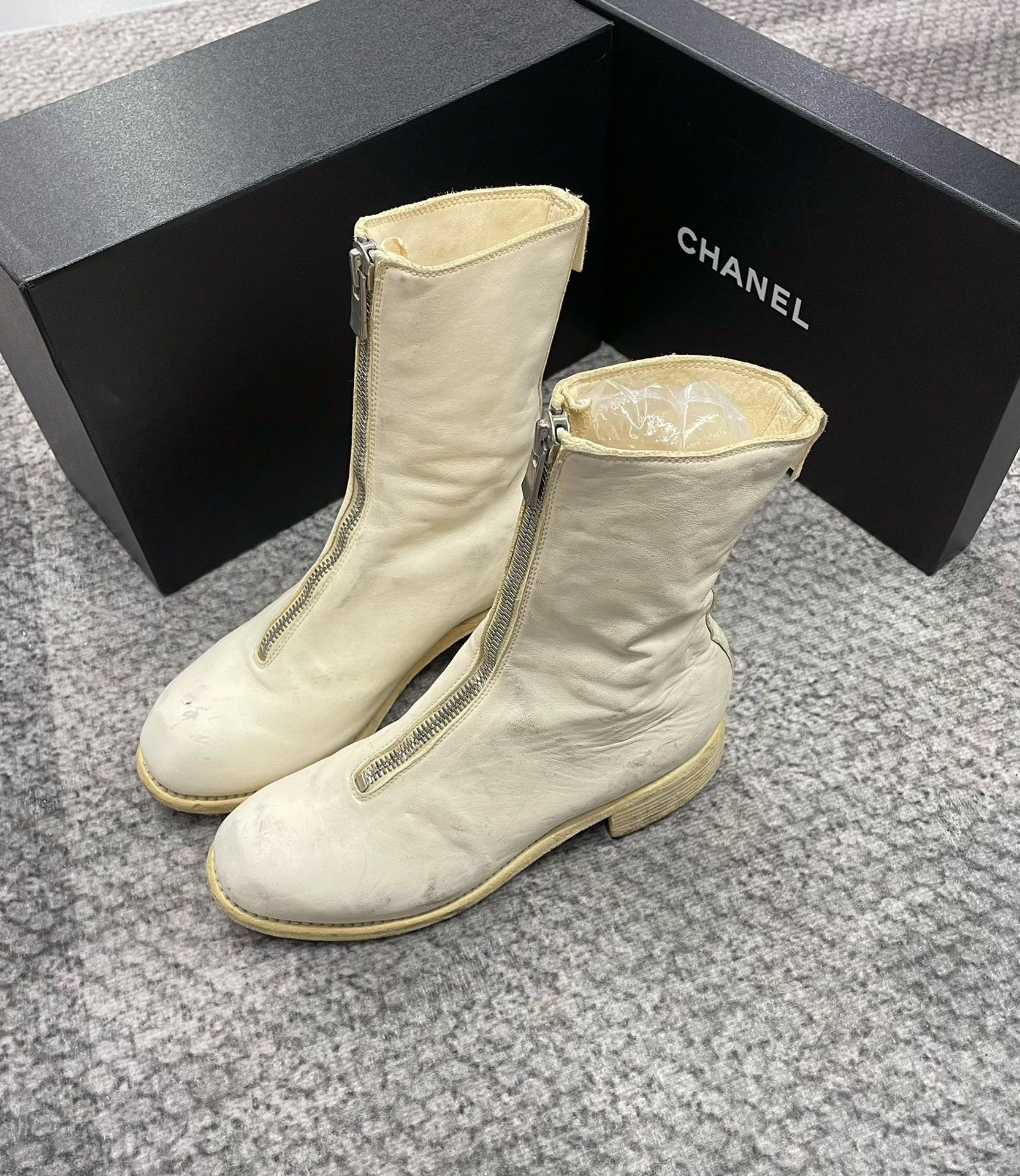 Guidi Guidi Beige Mid-Calf Boots Size US 6 / IT 36 - 2 Thumbnail