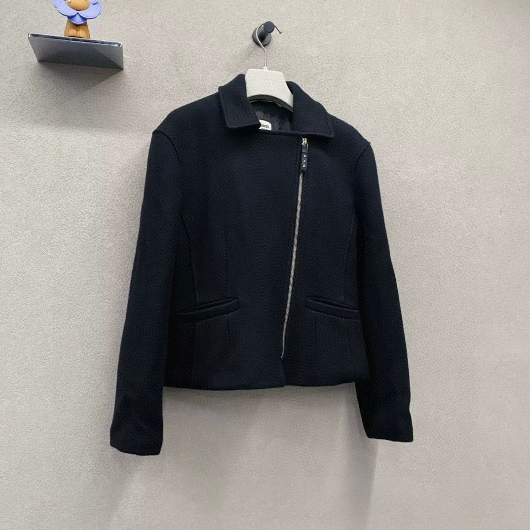 Hermes Hermes Black Irregular Zipper Jacket Size S / US 4 / IT 40 - 3 Thumbnail