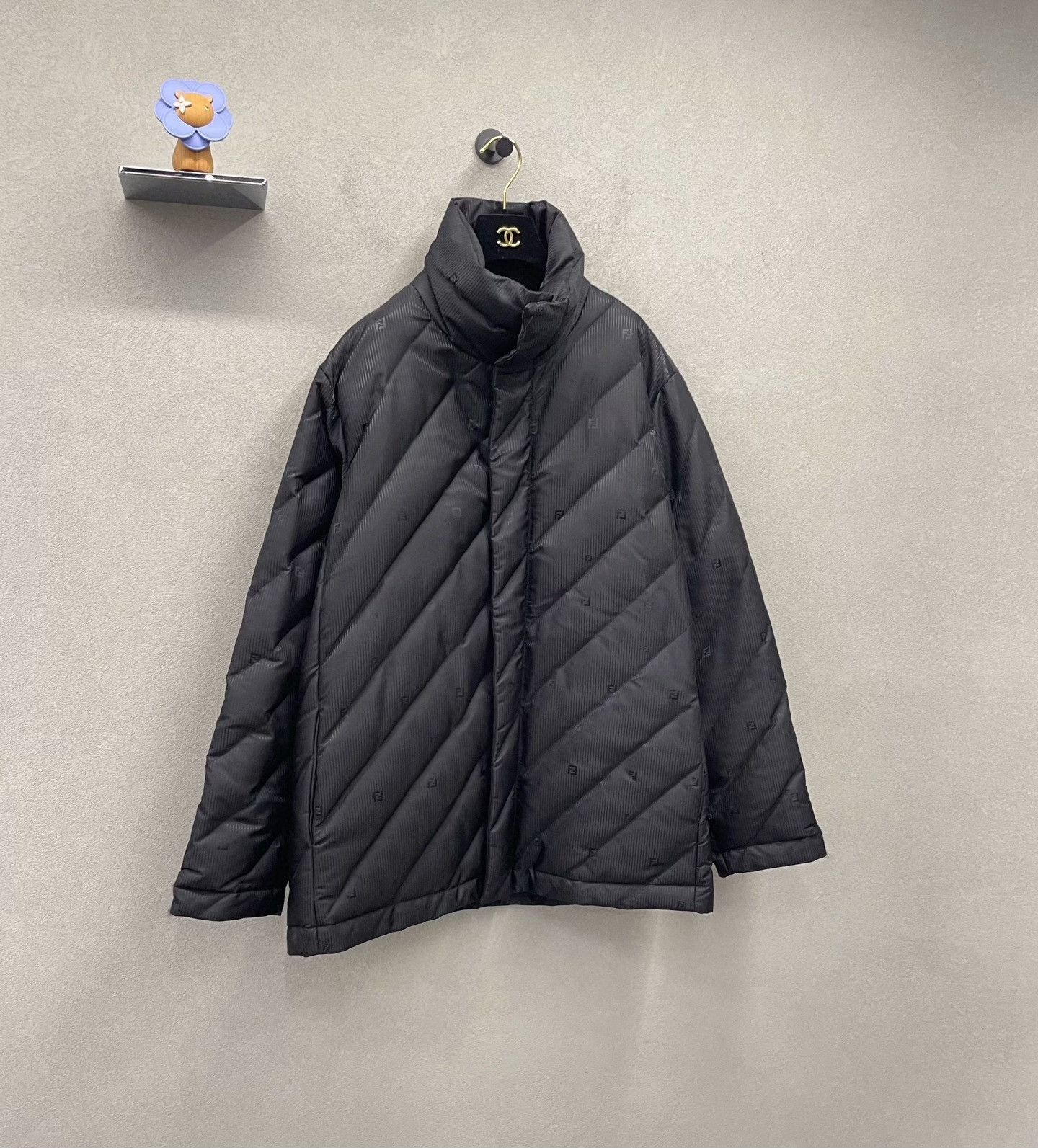 Fendi Fendi Black Down Jacket Size 52 Size US L / EU 52-54 / 3 - 3 Thumbnail