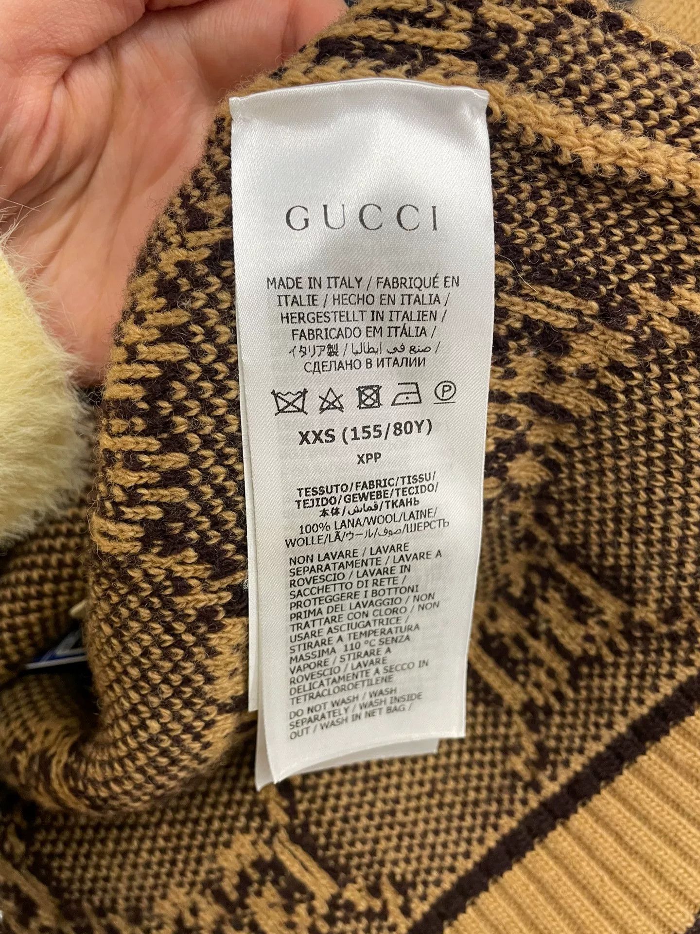 Gucci Gucci GG Camel Knit Cardigan XXS Size XXS / US 00 / IT 34 - 4 Thumbnail