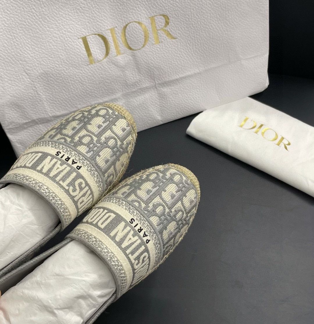 Dior Dior Granville Gray Espadrilles Size US 7 / IT 37 - 6 Thumbnail