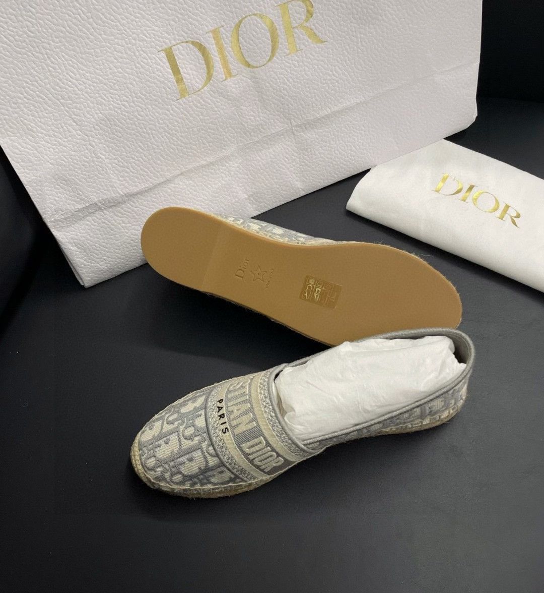Dior Dior Granville Gray Espadrilles Size US 7 / IT 37 - 5 Thumbnail