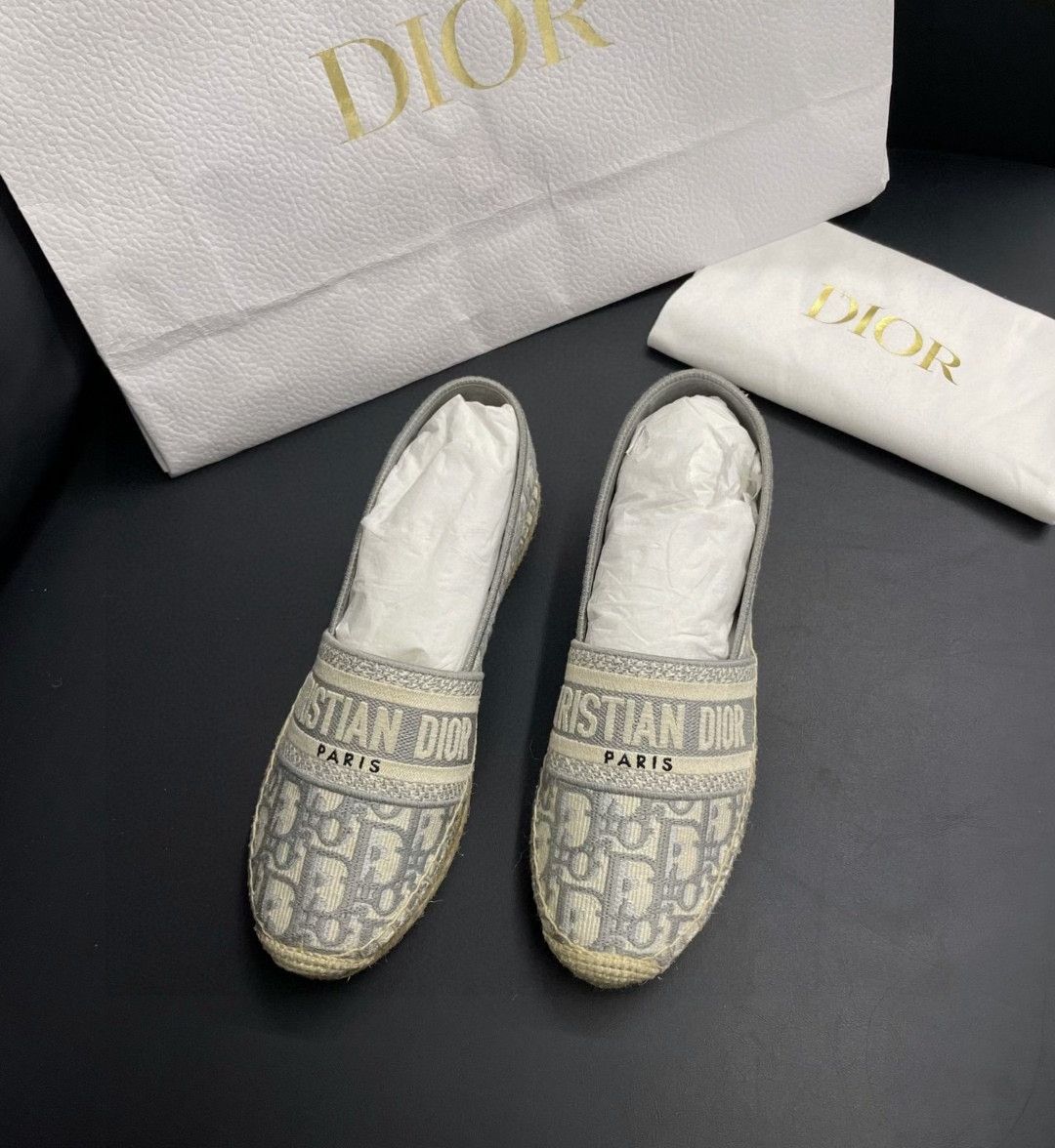 Dior Dior Granville Gray Espadrilles Size US 7 / IT 37 - 2 Thumbnail