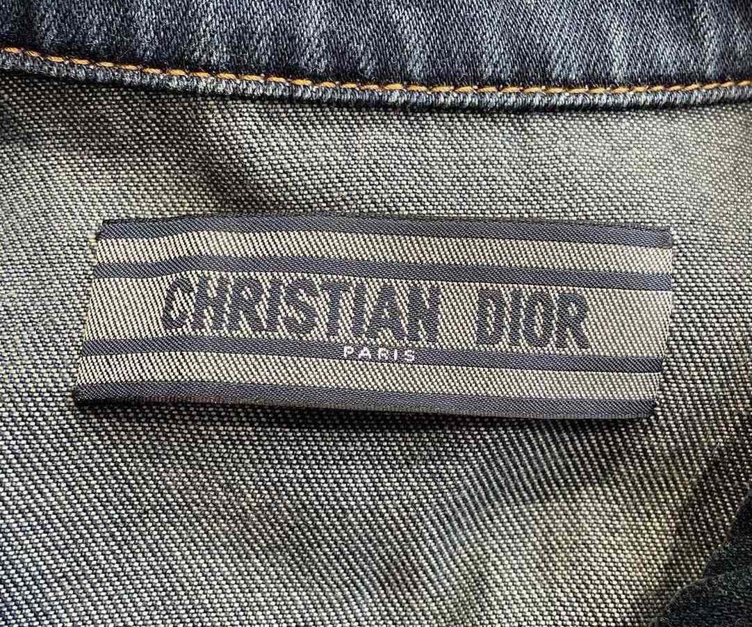 Dior Dior Embroidered Logo Denim Jacket Size US L / EU 52-54 / 3 - 5 Thumbnail
