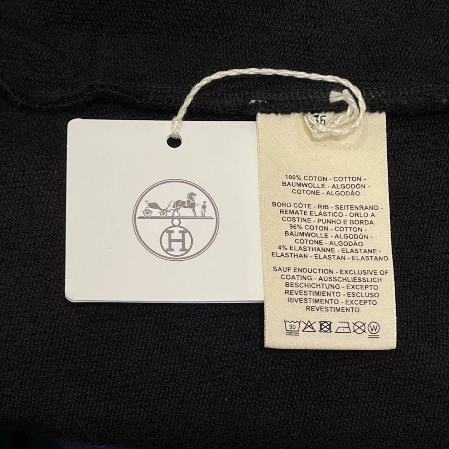 Hermes Hermes Black Crewneck Sweatshirt Size XS / US 0-2 / IT 36-38 - 6 Thumbnail