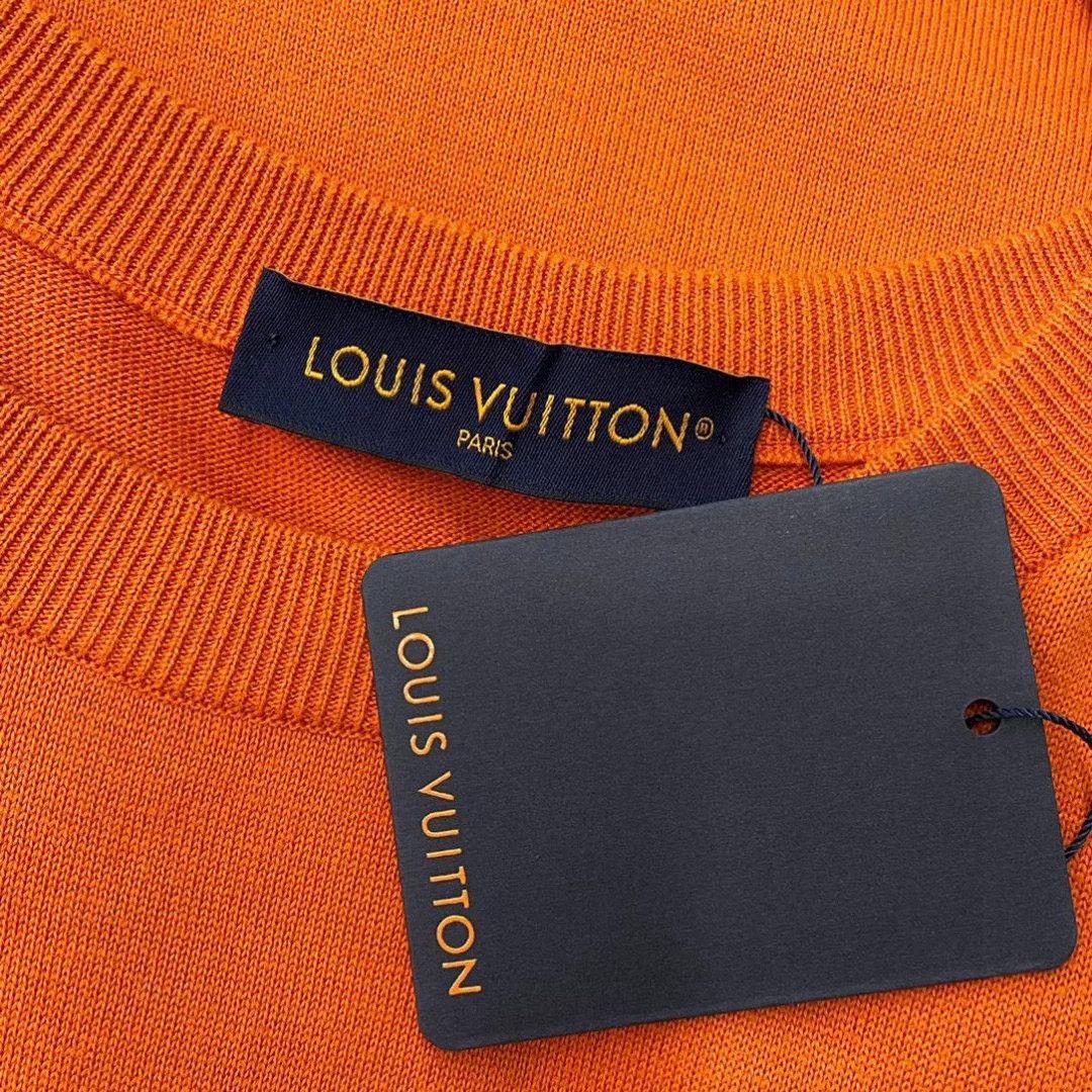 Louis Vuitton LV Orange Palm Tree Knit T-Shirt Size US M / EU 48-50 / 2 - 5 Thumbnail