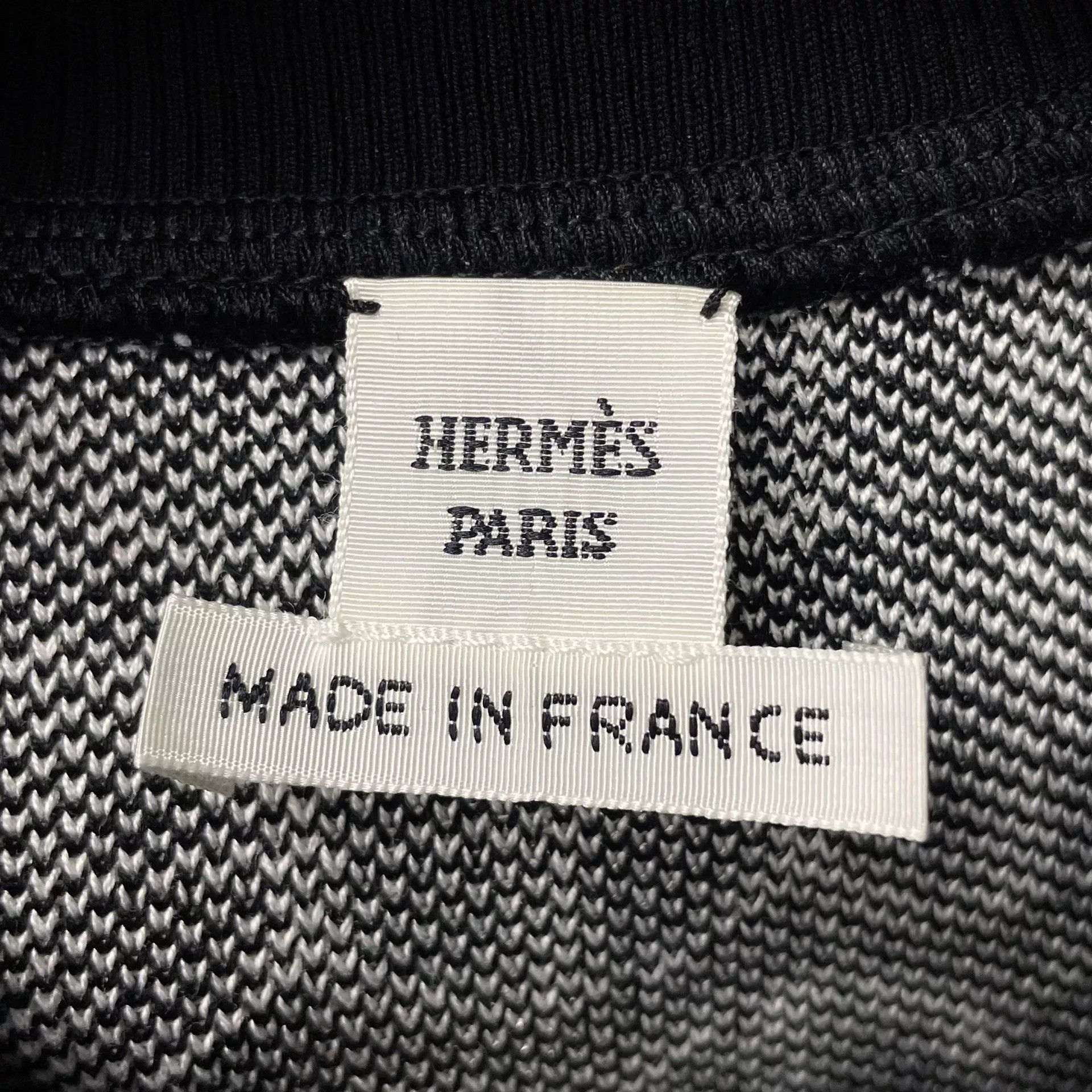 Hermes Hermes Logo Print Black Dress Size XXS / US 00 / IT 34 - 6 Thumbnail