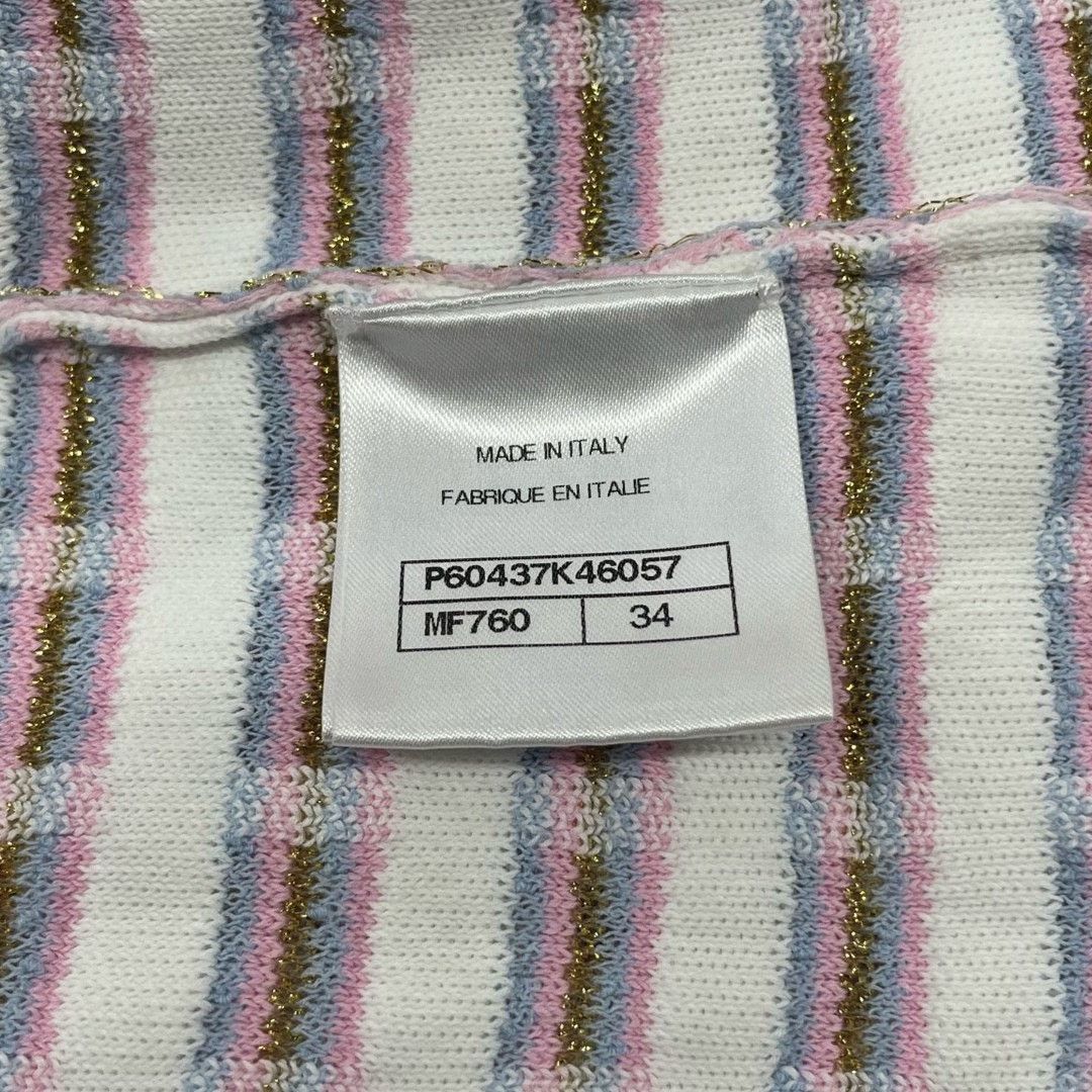 Chanel Chanel Pink White Tweed Dress Size XXS / US 00 / IT 34 - 6 Thumbnail