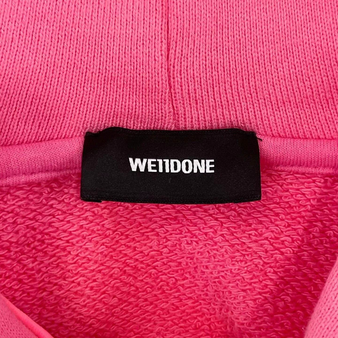 WE11DONE Welldone Pink Hoodie Size S / US 4 / IT 40 - 5 Thumbnail