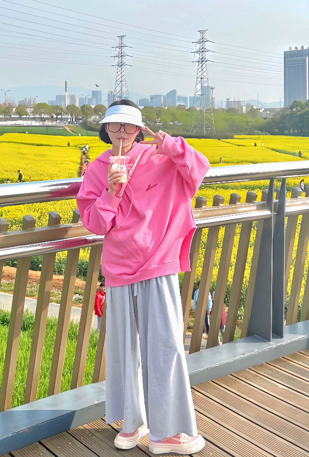 WE11DONE Welldone Pink Hoodie Size S / US 4 / IT 40 - 8 Thumbnail