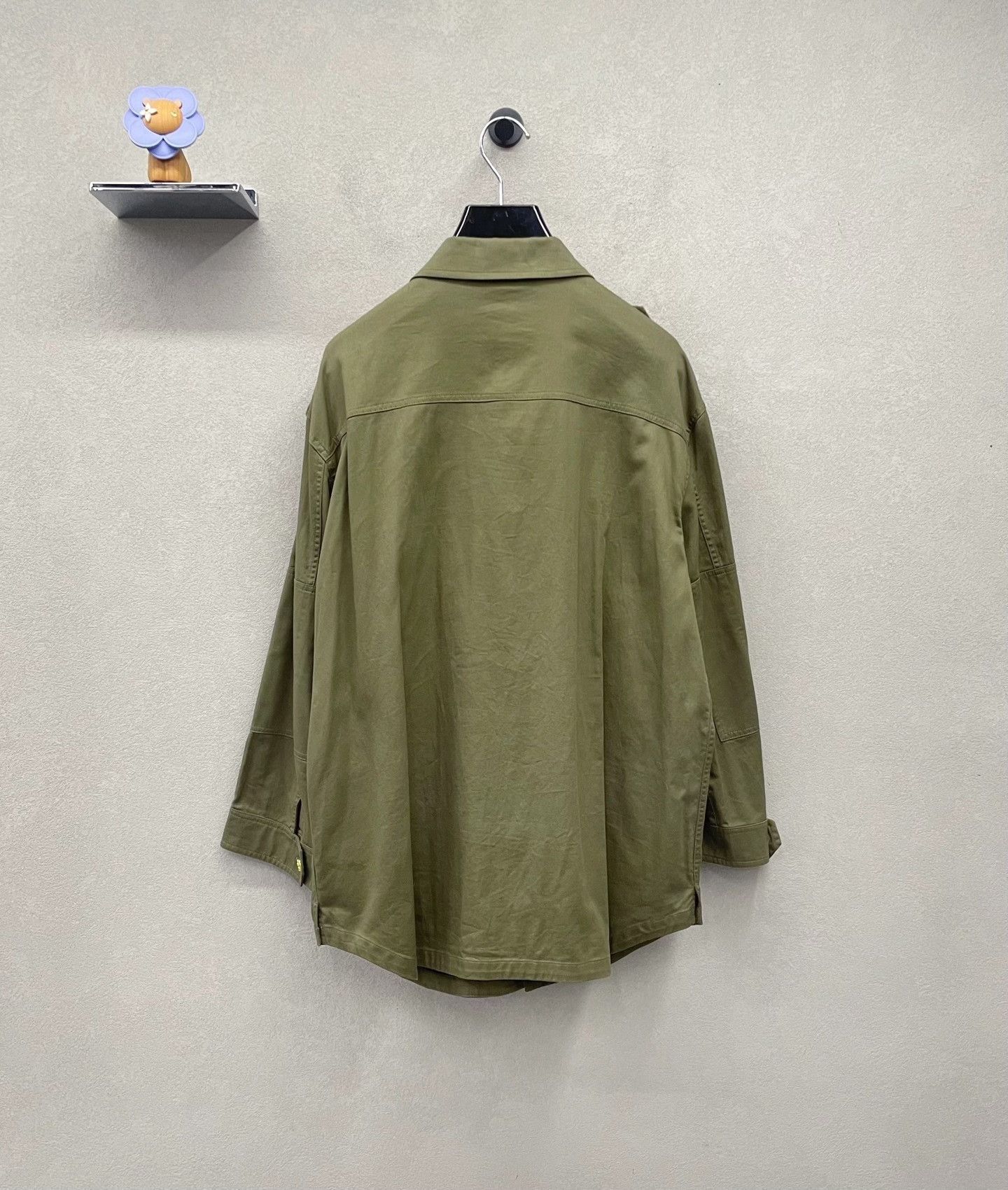 Celine Celine Military Green Coat Size S / US 4 / IT 40 - 2 Thumbnail