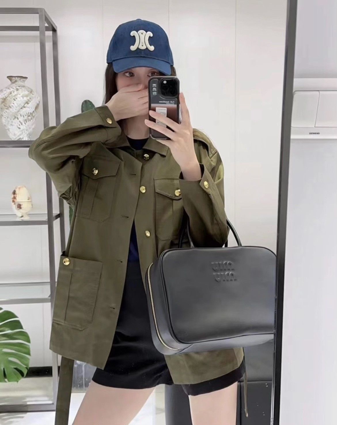 Celine Celine Military Green Coat Size S / US 4 / IT 40 - 7 Thumbnail