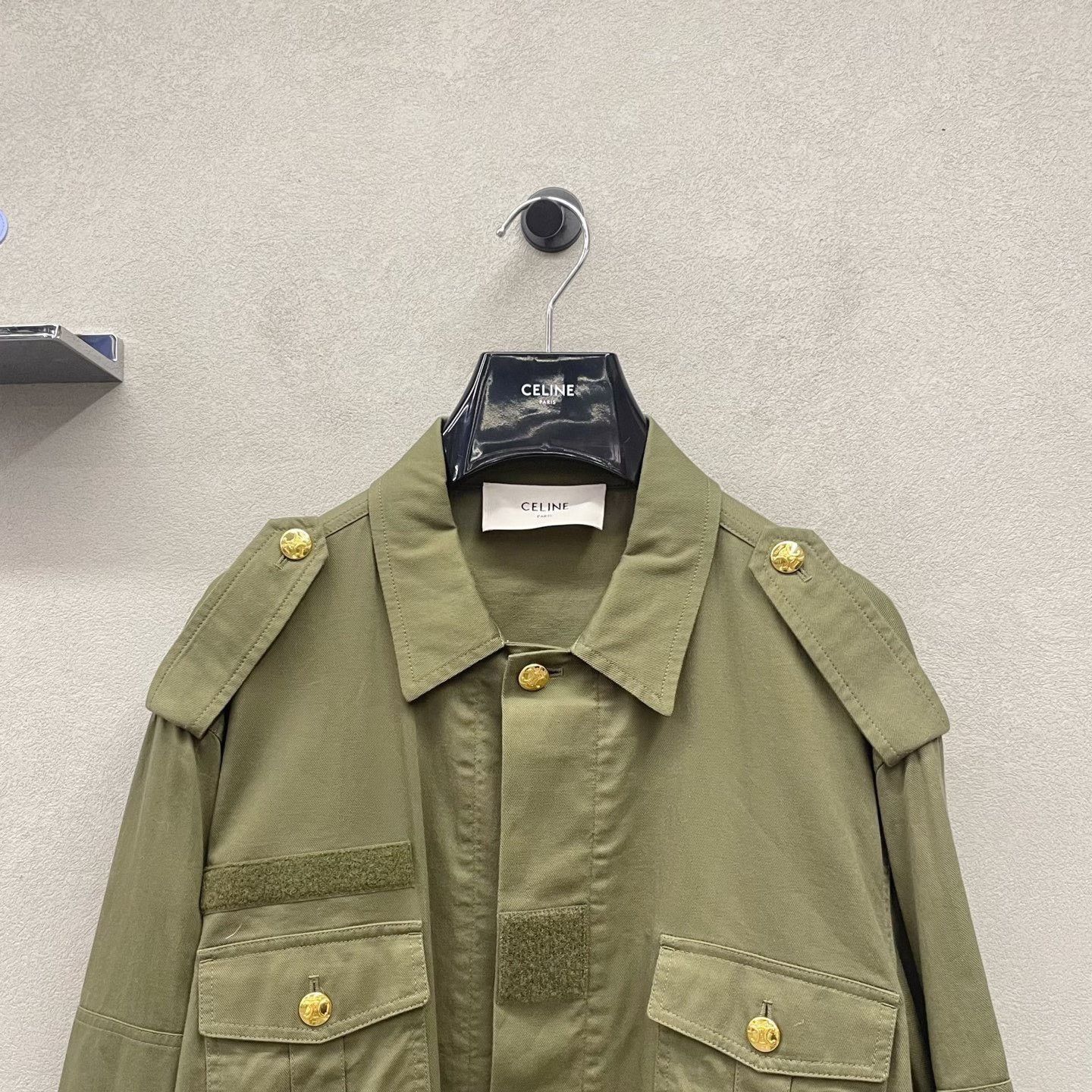 Celine Celine Military Green Coat Size S / US 4 / IT 40 - 4 Thumbnail