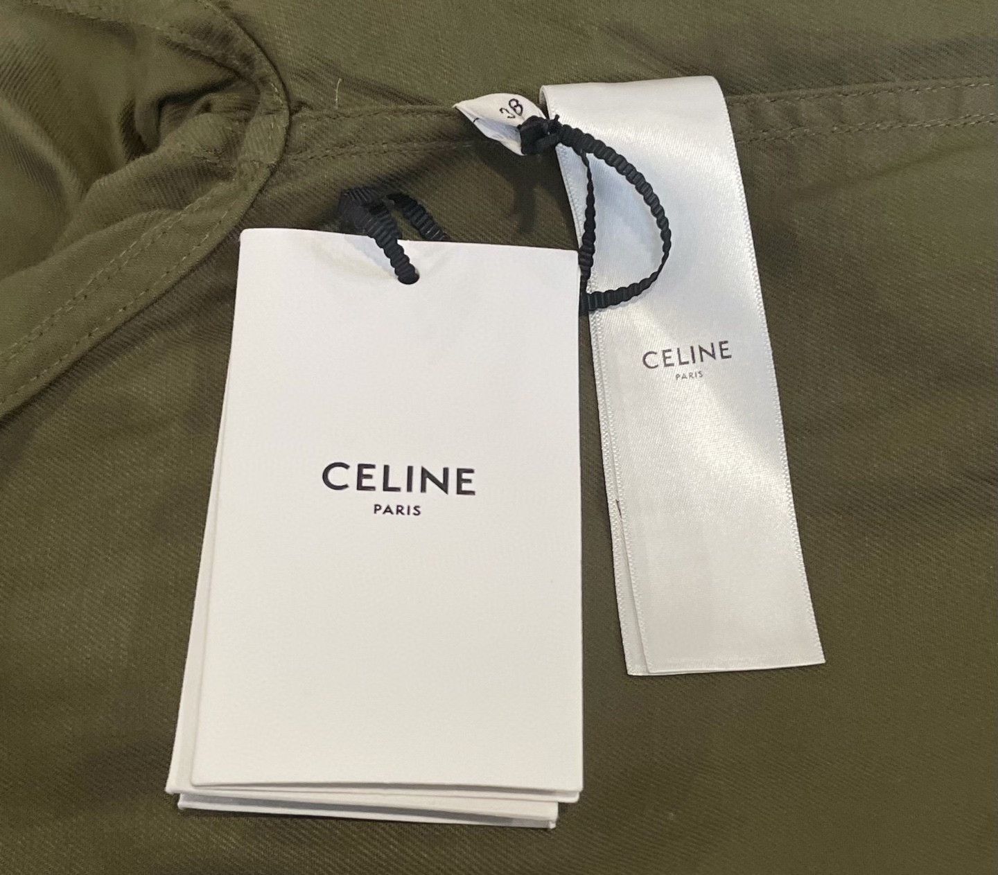 Celine Celine Military Green Coat Size S / US 4 / IT 40 - 6 Thumbnail
