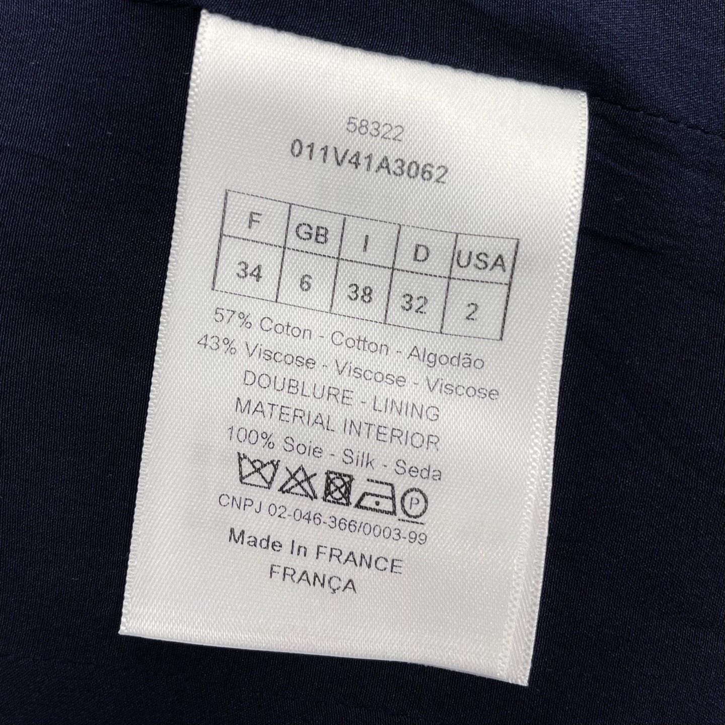 Dior Dior Navy Lapel Waistcoat Coat Size XXS / US 00 / IT 34 - 6 Thumbnail