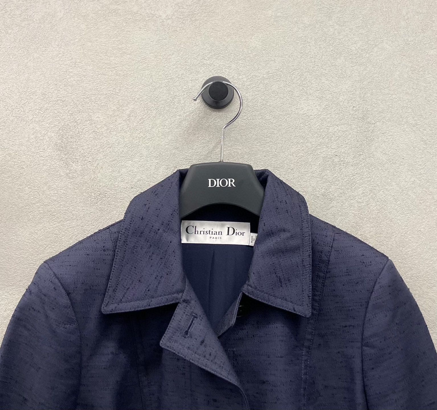 Dior Dior Navy Lapel Waistcoat Coat Size XXS / US 00 / IT 34 - 4 Thumbnail