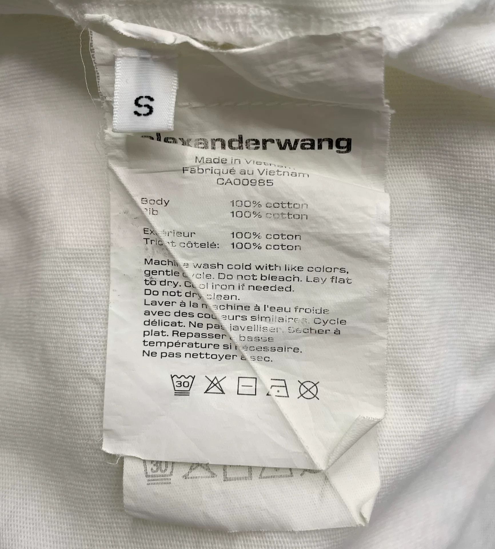 Alexander Wang Alexander Wang White Letter Short-Sleeve Size S / US 4 / IT 40 - 6 Thumbnail