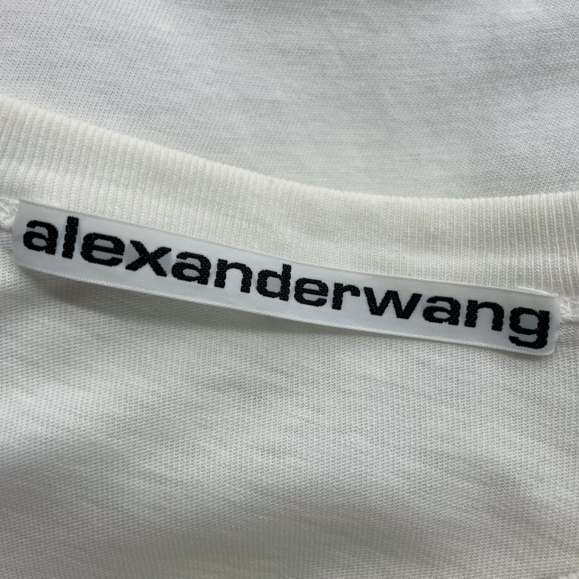 Alexander Wang Alexander Wang White Letter Short-Sleeve Size S / US 4 / IT 40 - 5 Thumbnail