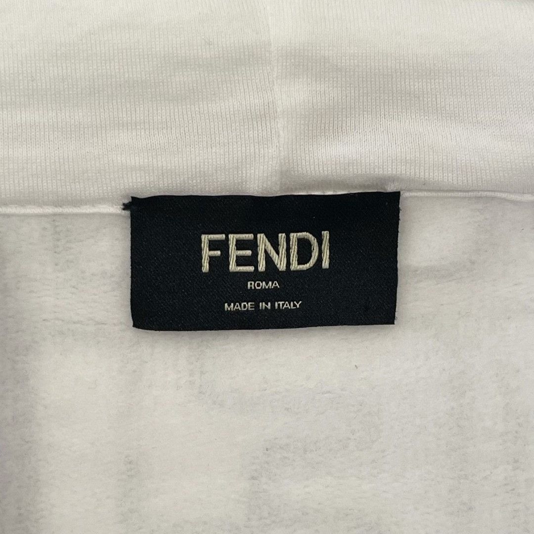Fendi Fendi White Double F Print Hoodie Size US S / EU 44-46 / 1 - 5 Thumbnail