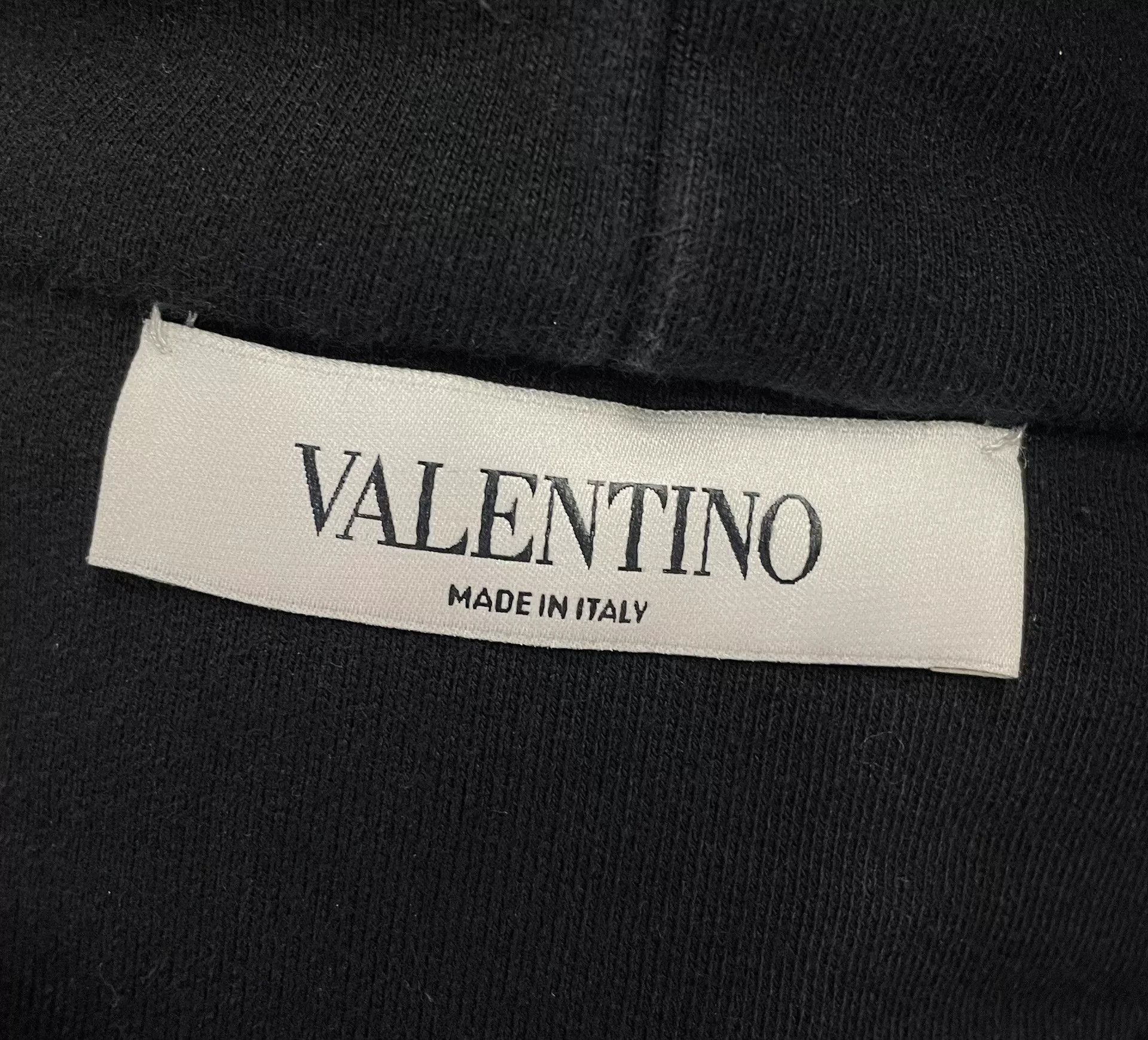Valentino Valentino Black Sequin Embroidered Hoodie Size XS / US 0-2 / IT 36-38 - 5 Thumbnail