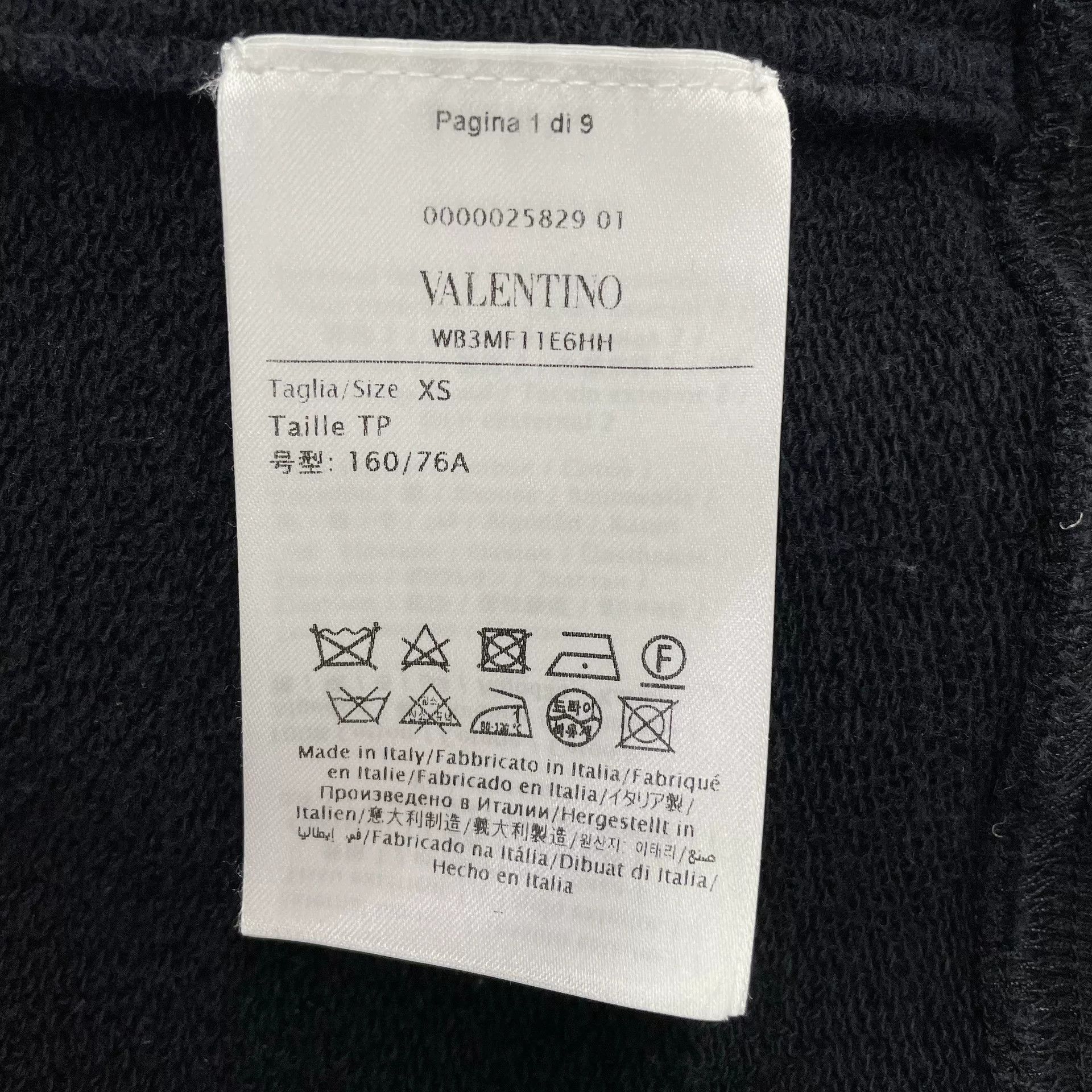 Valentino Valentino Black Sequin Embroidered Hoodie Size XS / US 0-2 / IT 36-38 - 6 Thumbnail