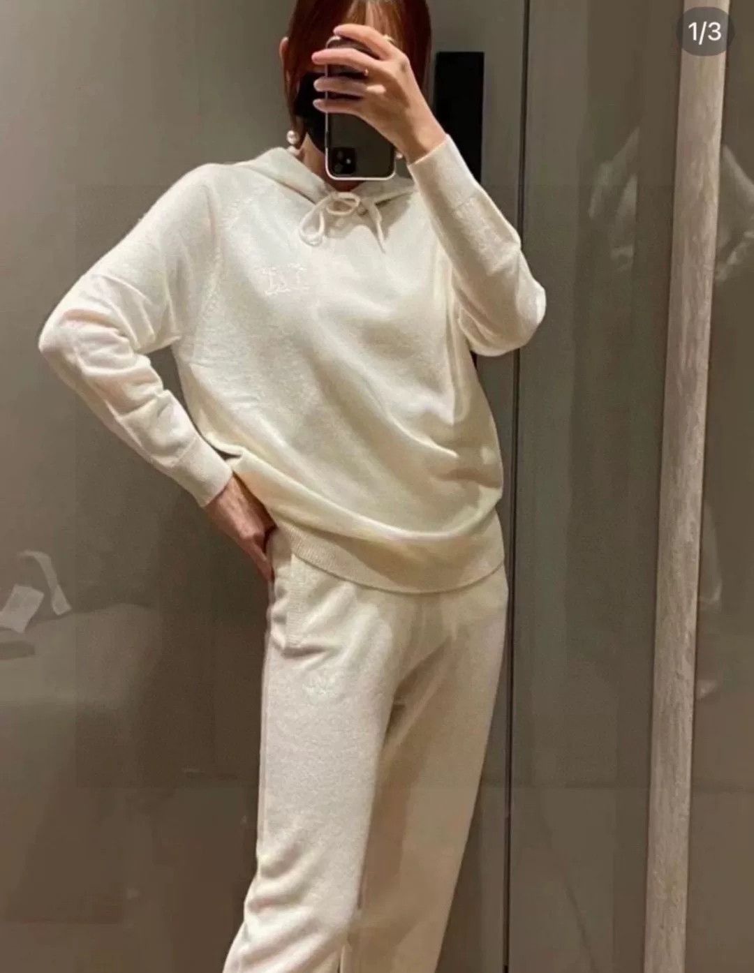 Max Mara MaxMara Beige Hooded Sweater Size M / US 6-8 / IT 42-44 - 5 Thumbnail