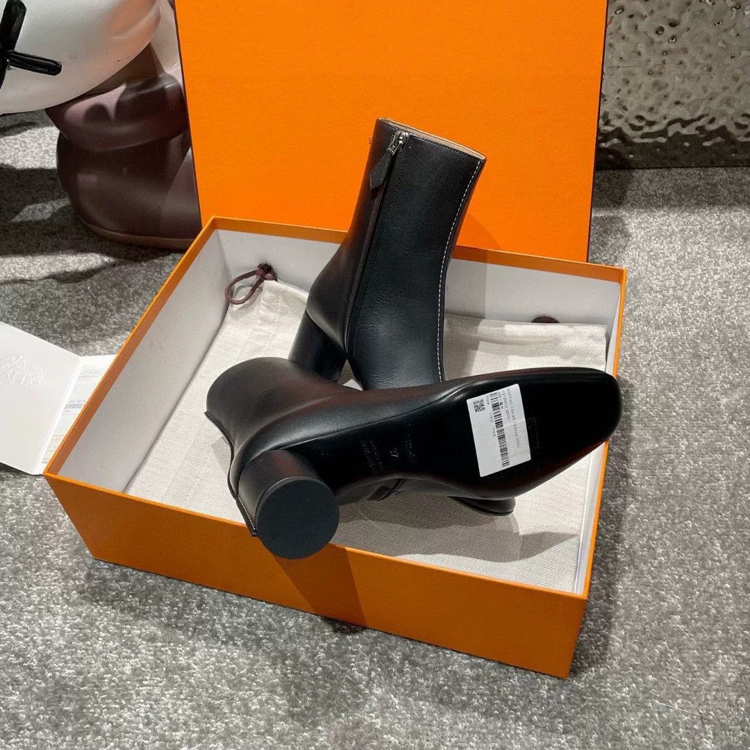 Hermes Hermes Black Mid-Calf Boots Size US 6 / IT 36 - 5 Thumbnail