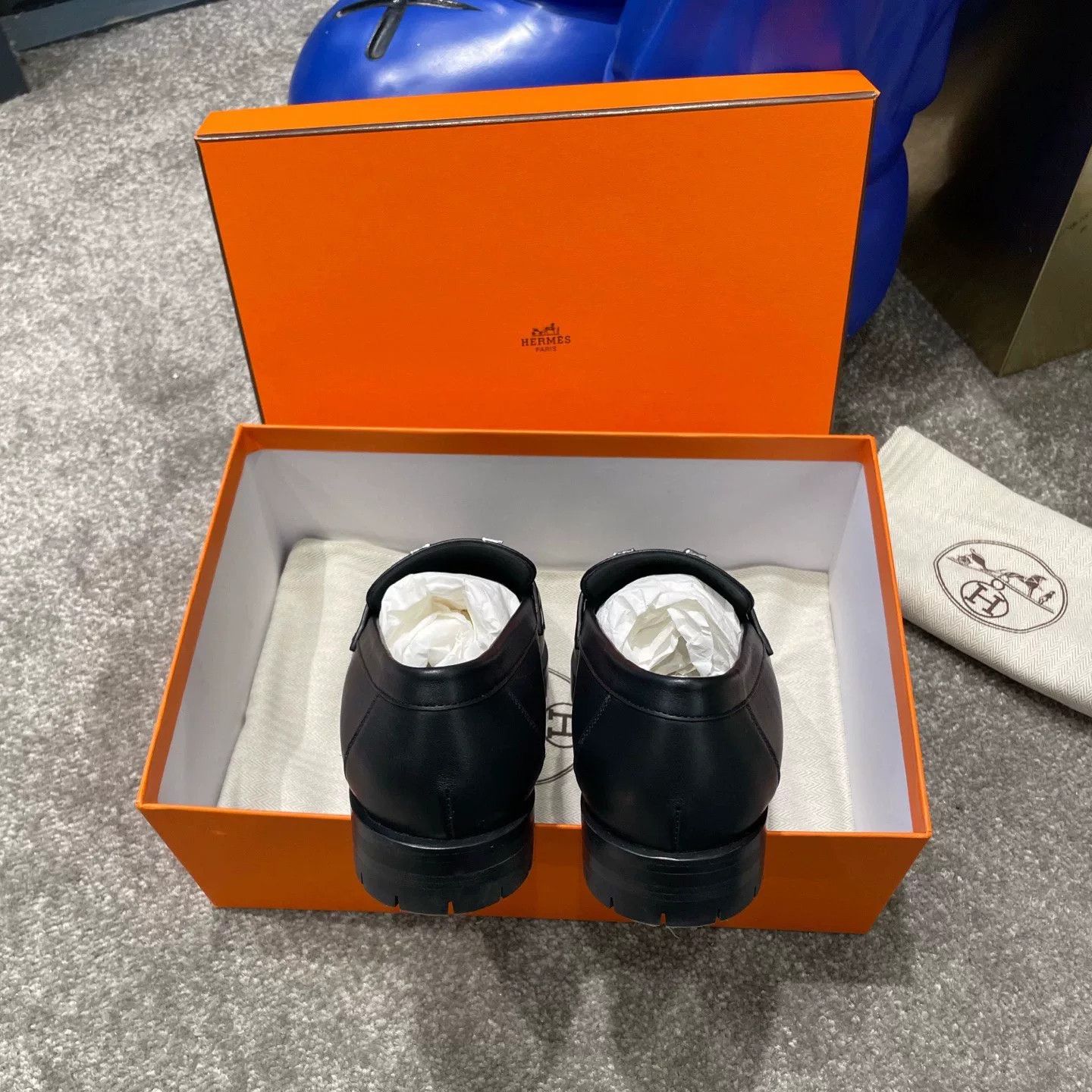 Hermes Hermès Calfskin Black Loafers Size US 6.5 / IT 36.5 - 5 Thumbnail