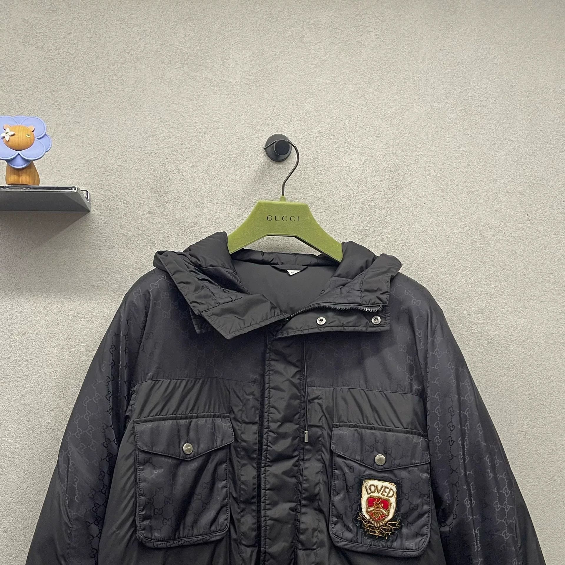 Gucci Gucci Black Logo Down Jacket Size US S / EU 44-46 / 1 - 4 Thumbnail