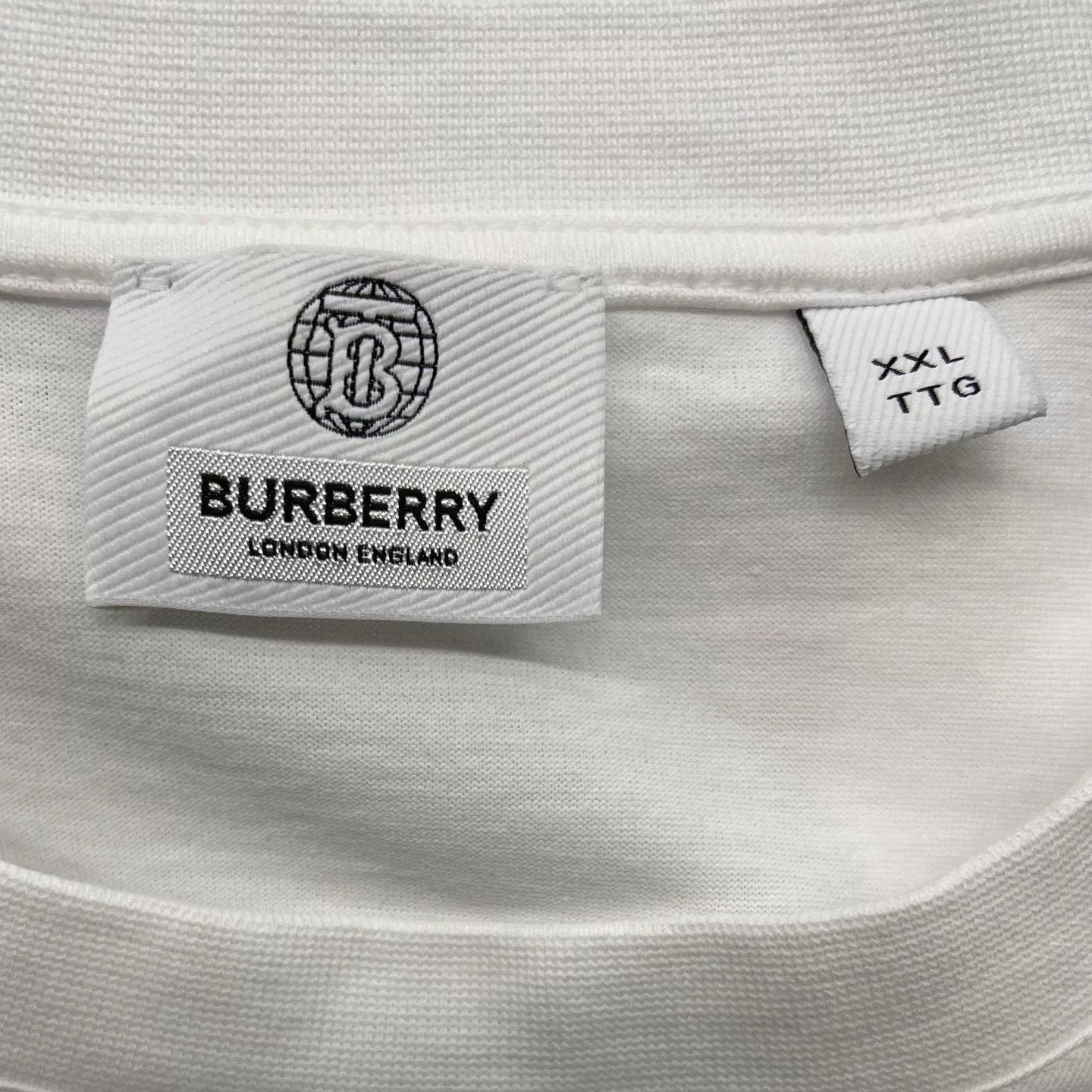 Burberry Burberry White Back Logo Short-Sleeve T-Shirt Size US XXL / EU 58 / 5 - 6 Thumbnail