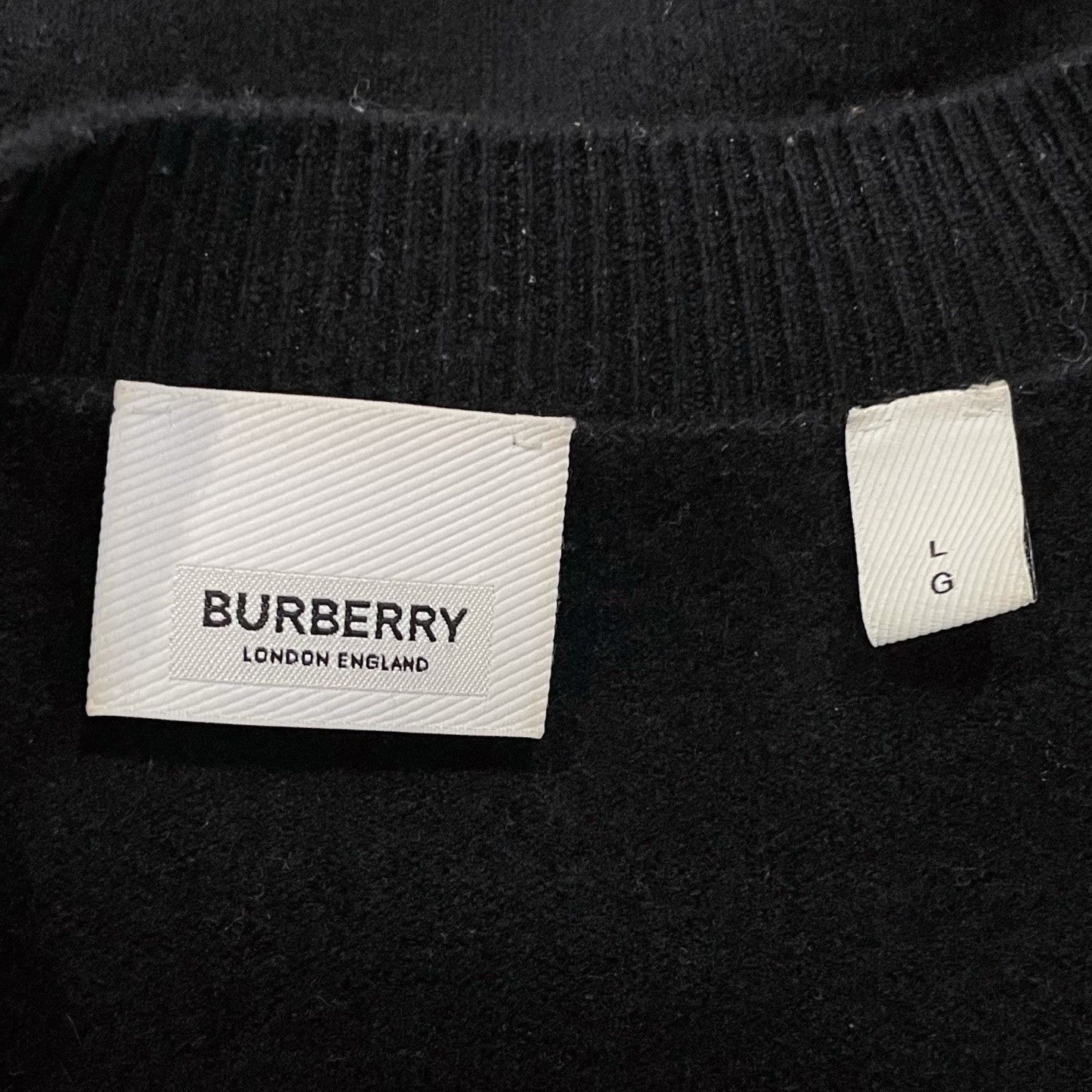 Burberry Burberry Black Sweater Size L Size US L / EU 52-54 / 3 - 5 Thumbnail