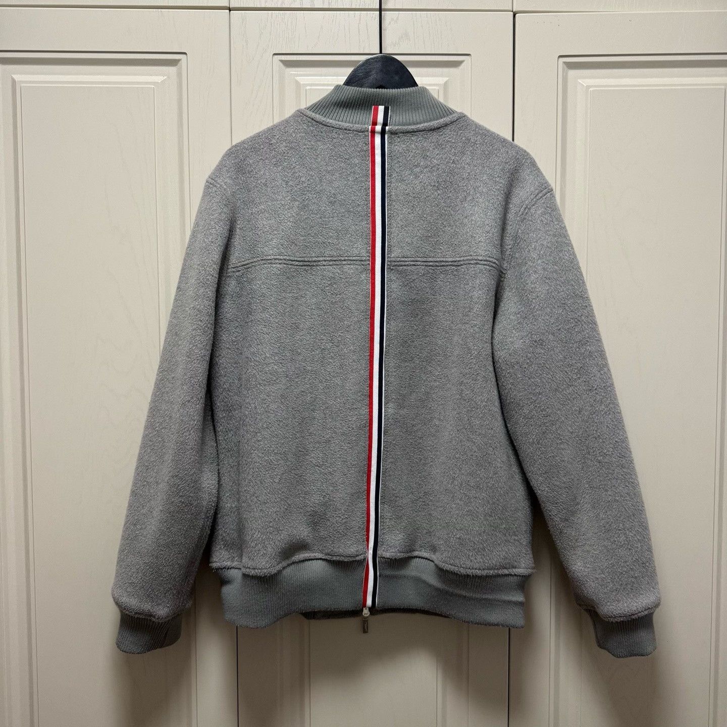 Thom Browne ThomBrowne Wool Back Strap Baseball Jacket Size US XL / EU 56 / 4 - 2 Thumbnail