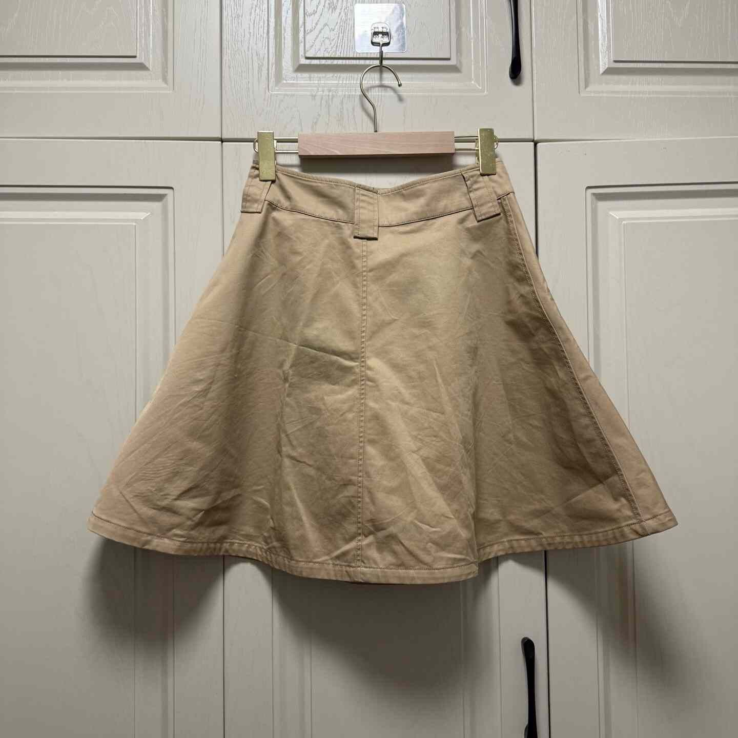 Dior Dior Khaki A-Line Short Skirt Size 28" / US 6 / IT 42 - 2 Thumbnail