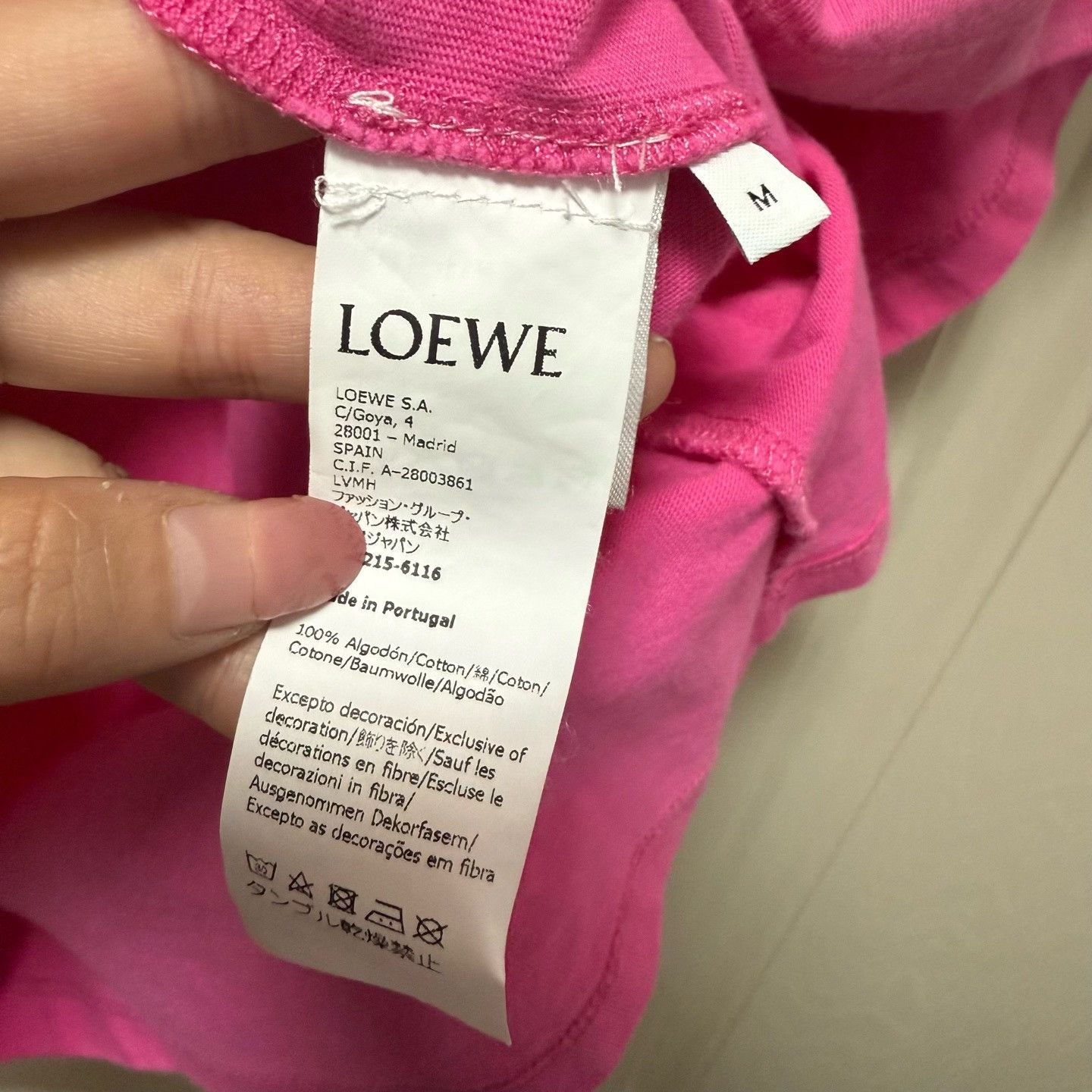 Loewe Loewe Gradient Pink Embroidered Logo Tee Size M / US 6-8 / IT 42-44 - 4 Thumbnail