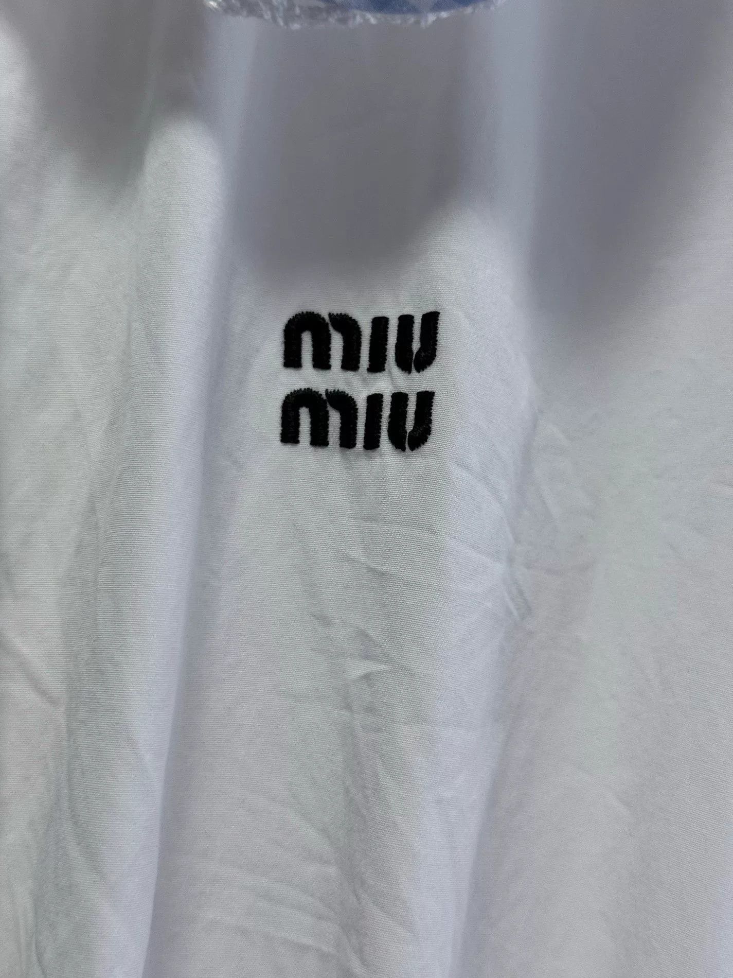 Miu Miu Miu Miu White Doll Collar Logo Belted Dress Size XS / US 0-2 / IT 36-38 - 3 Thumbnail