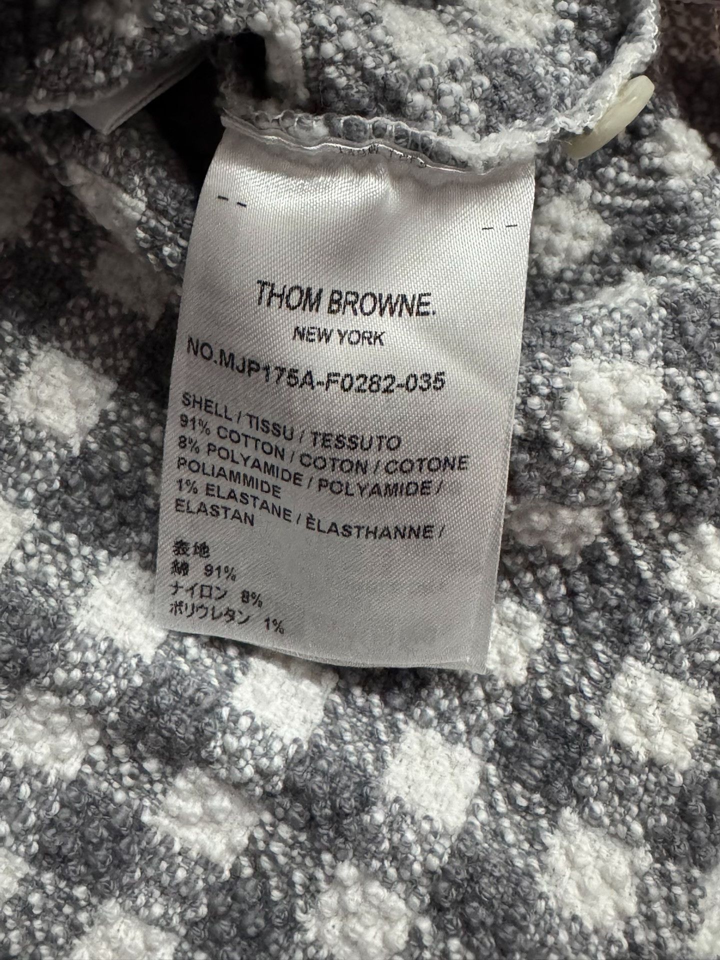Thom Browne Thom Browne Check Patch Short Sleeve Polo Size US XL / EU 56 / 4 - 3 Thumbnail