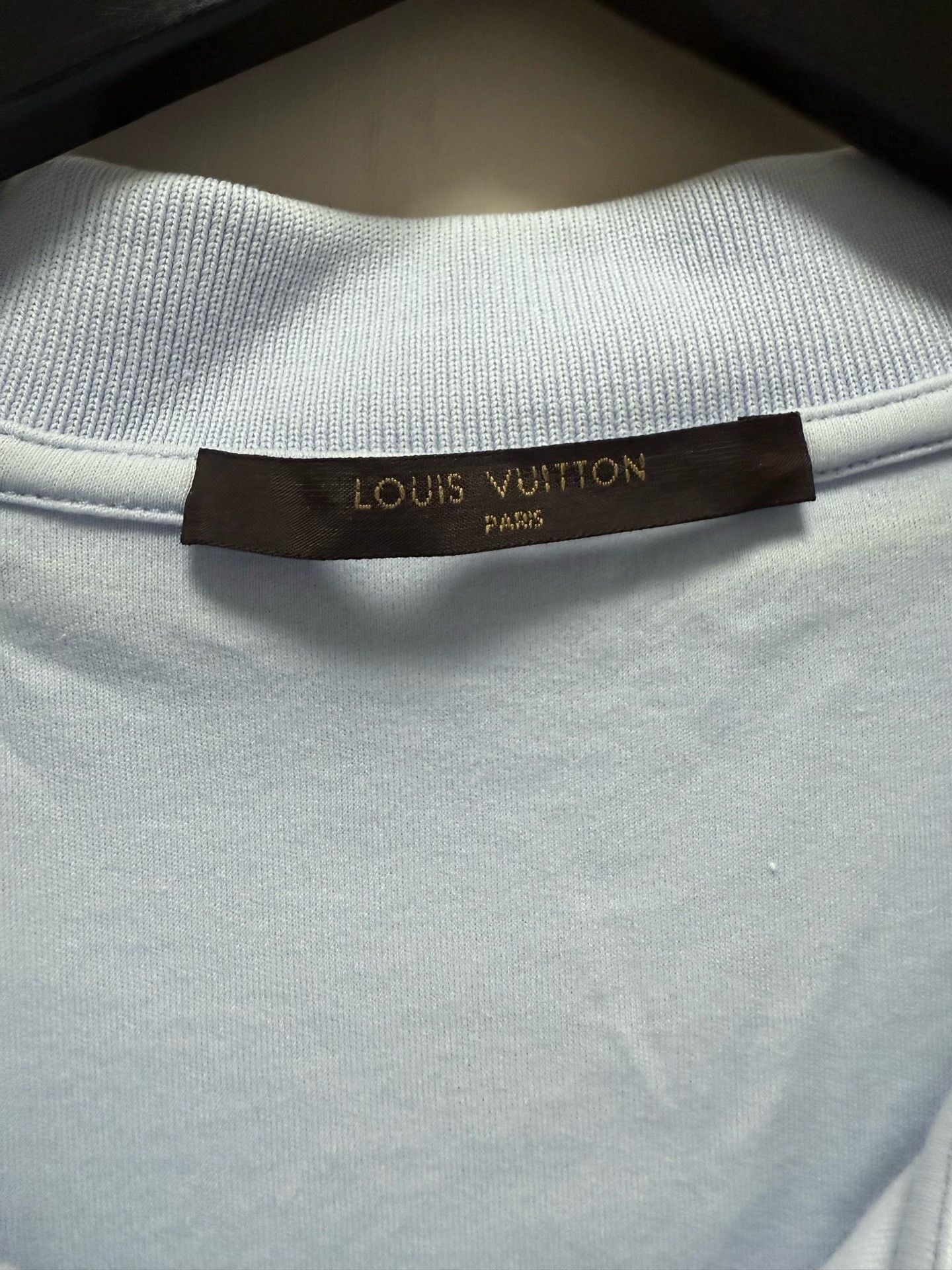 Louis Vuitton Louis Vuitton Light Blue Polo Shirt Size US XL / EU 56 / 4 - 3 Thumbnail