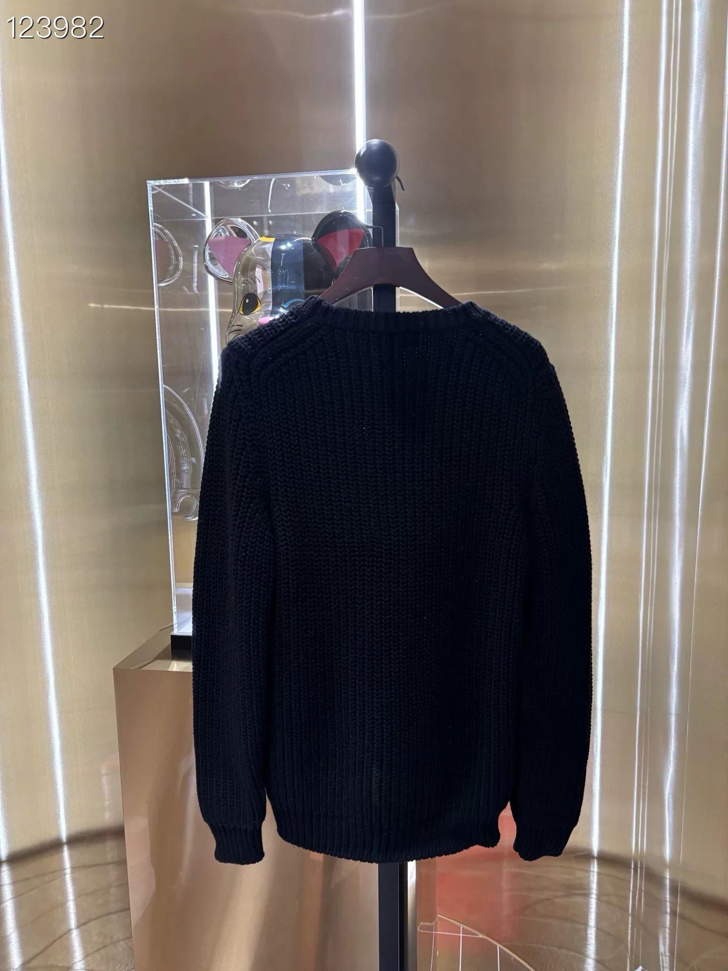 Fendi Fendi Black Wool Knit Sweater Size US M / EU 48-50 / 2 - 2 Thumbnail