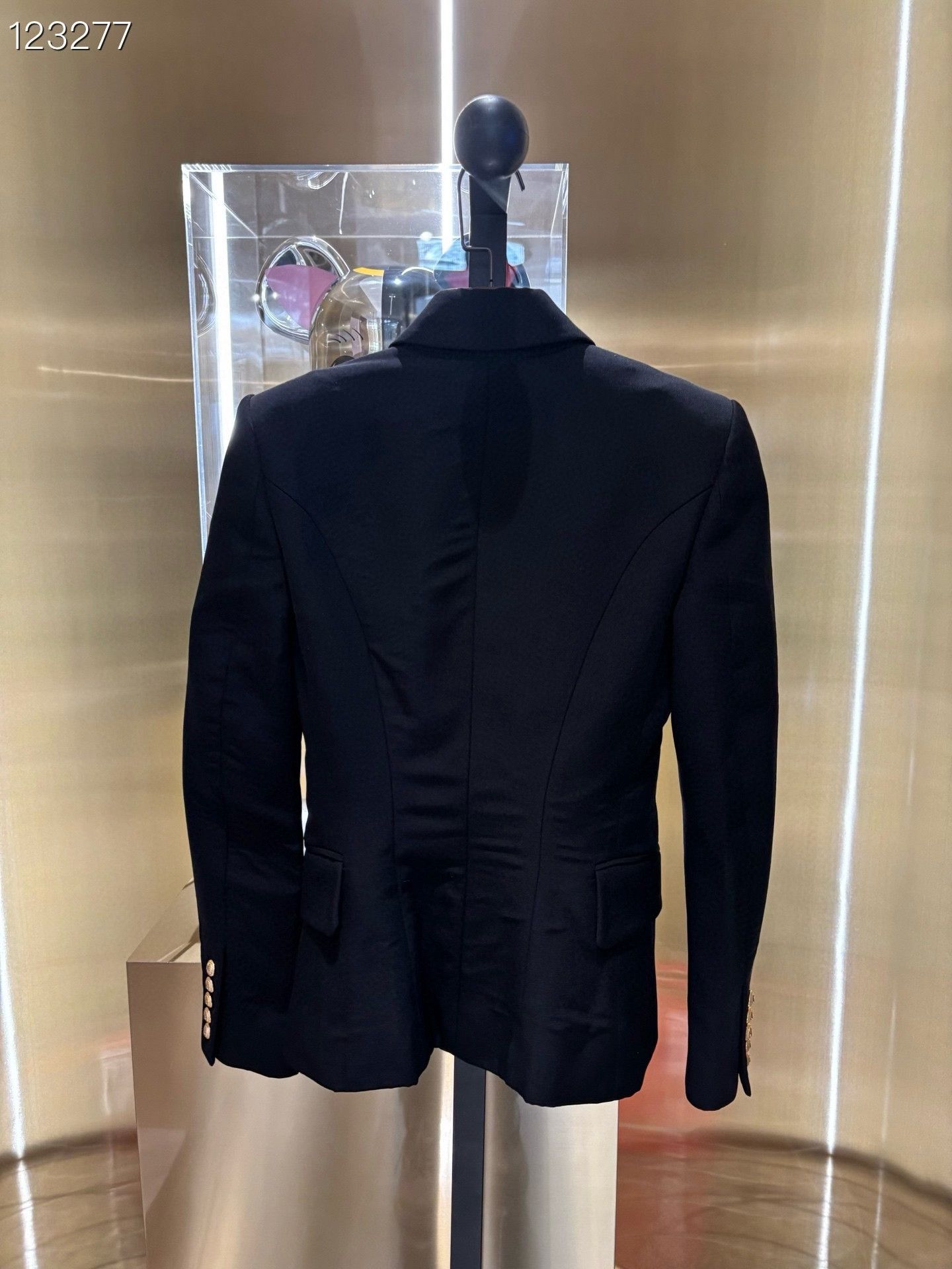 Balmain Balmain Classic Women's Six-Button Black Blazer Size XXS / US 00 / IT 34 - 2 Thumbnail