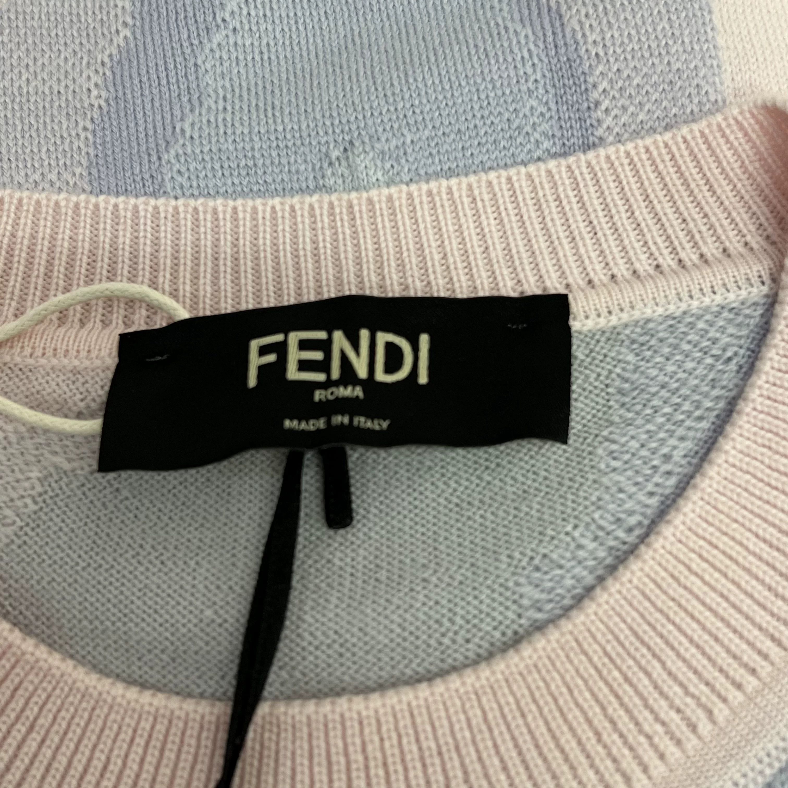 Fendi Fendi Knit Cotton Multi Sweater S Men Size US S / EU 44-46 / 1 - 3 Thumbnail