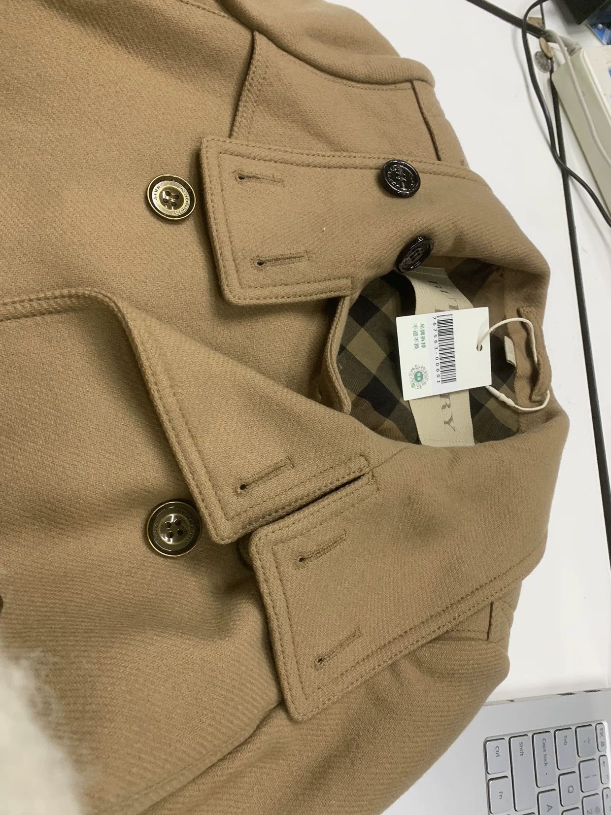 Burberry Burberry Wool Coat XS Women Size XS / US 0-2 / IT 36-38 - 9 Thumbnail