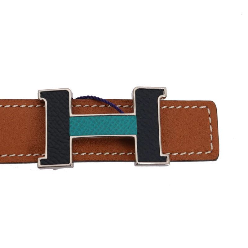 Hermes Hermes Leather Silver Belt S Men Size ONE SIZE - 2 Thumbnail