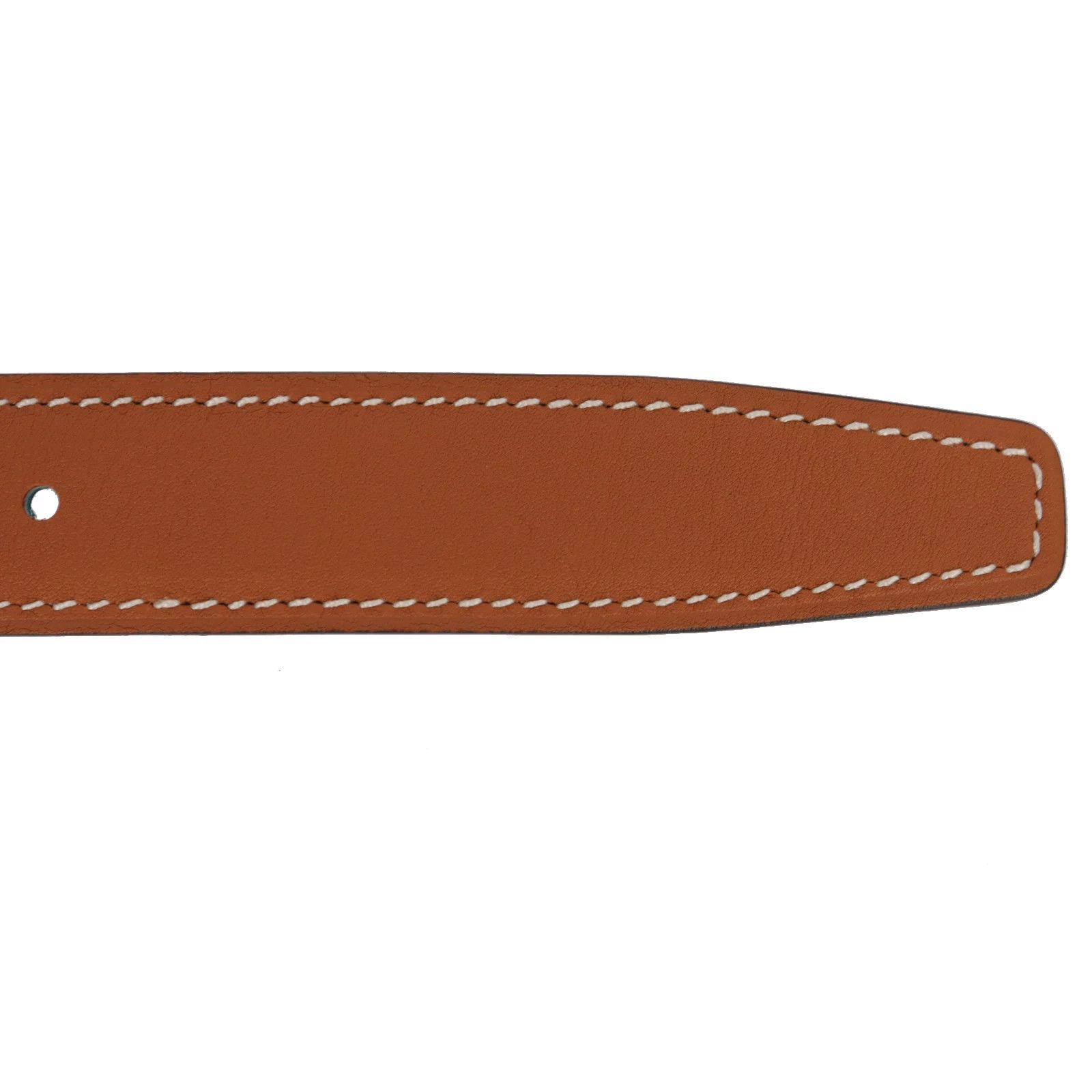 Hermes Hermes Leather Silver Belt S Men Size ONE SIZE - 4 Thumbnail