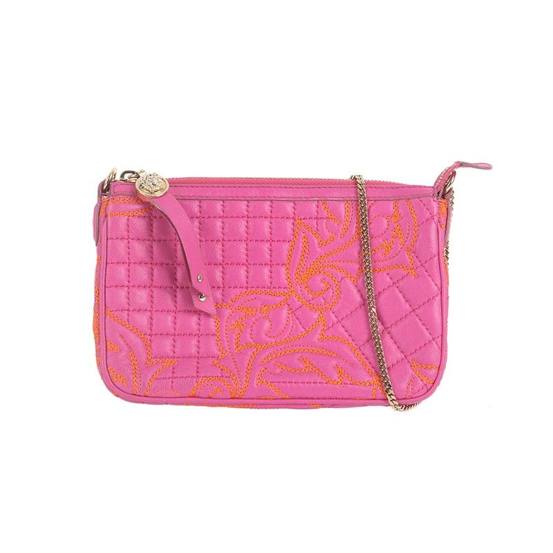 Versace Versace Retro Plaid Gold Shoulder Bag Women Size ONE SIZE - 10 Thumbnail
