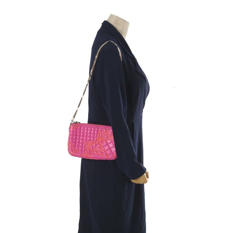 Versace Versace Retro Plaid Gold Shoulder Bag Women Size ONE SIZE - 8 Thumbnail
