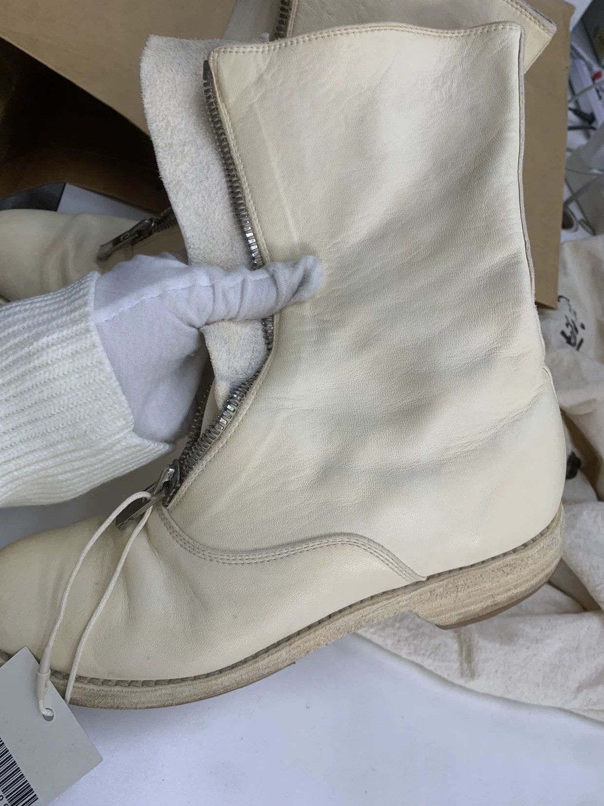 Guidi Guidi Leather Silver Boots 37 Women Size US 6.5 / IT 36.5 - 6 Thumbnail