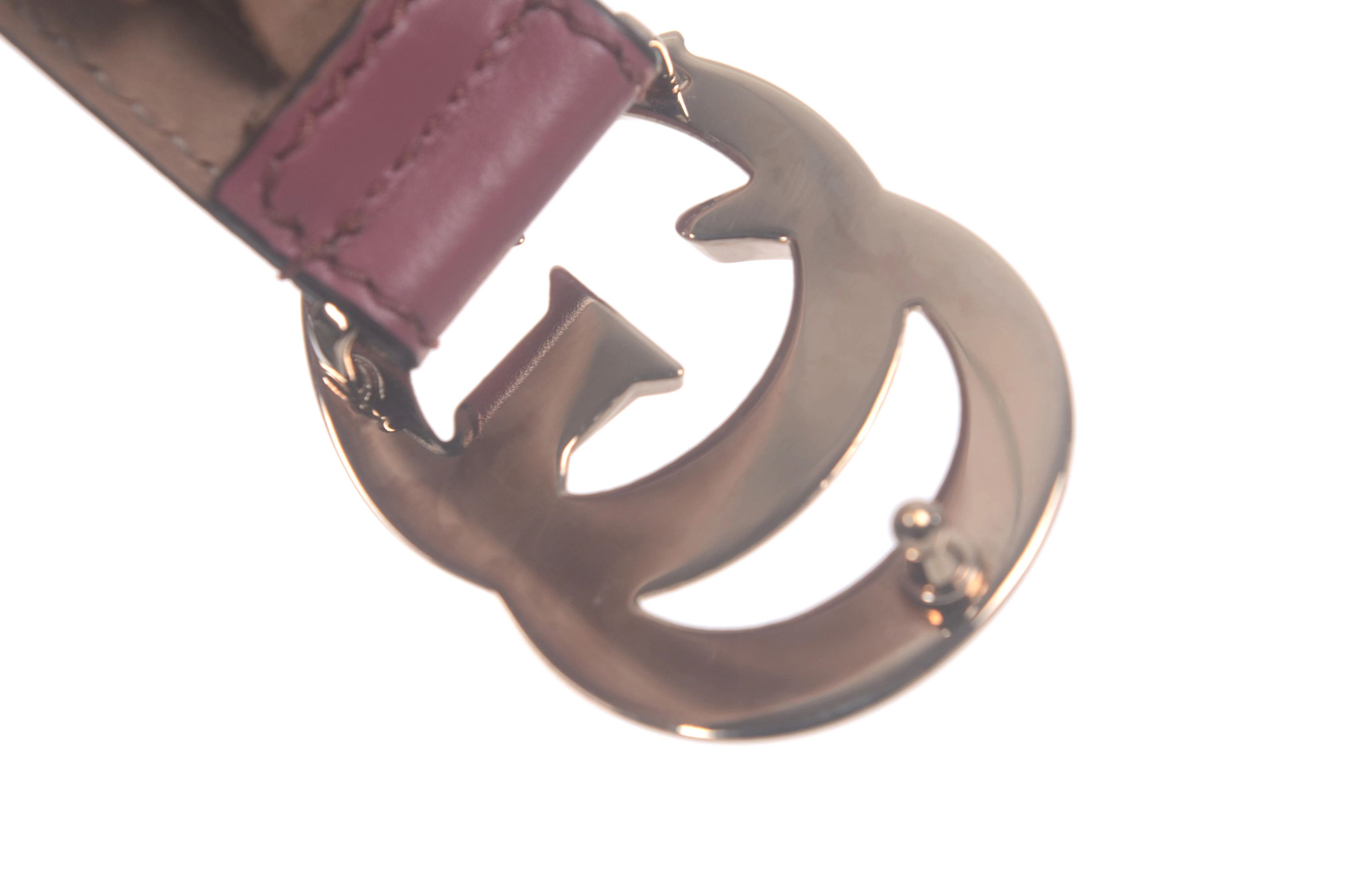 Gucci Gucci Leather Gold Belt Men Size ONE SIZE - 3 Thumbnail